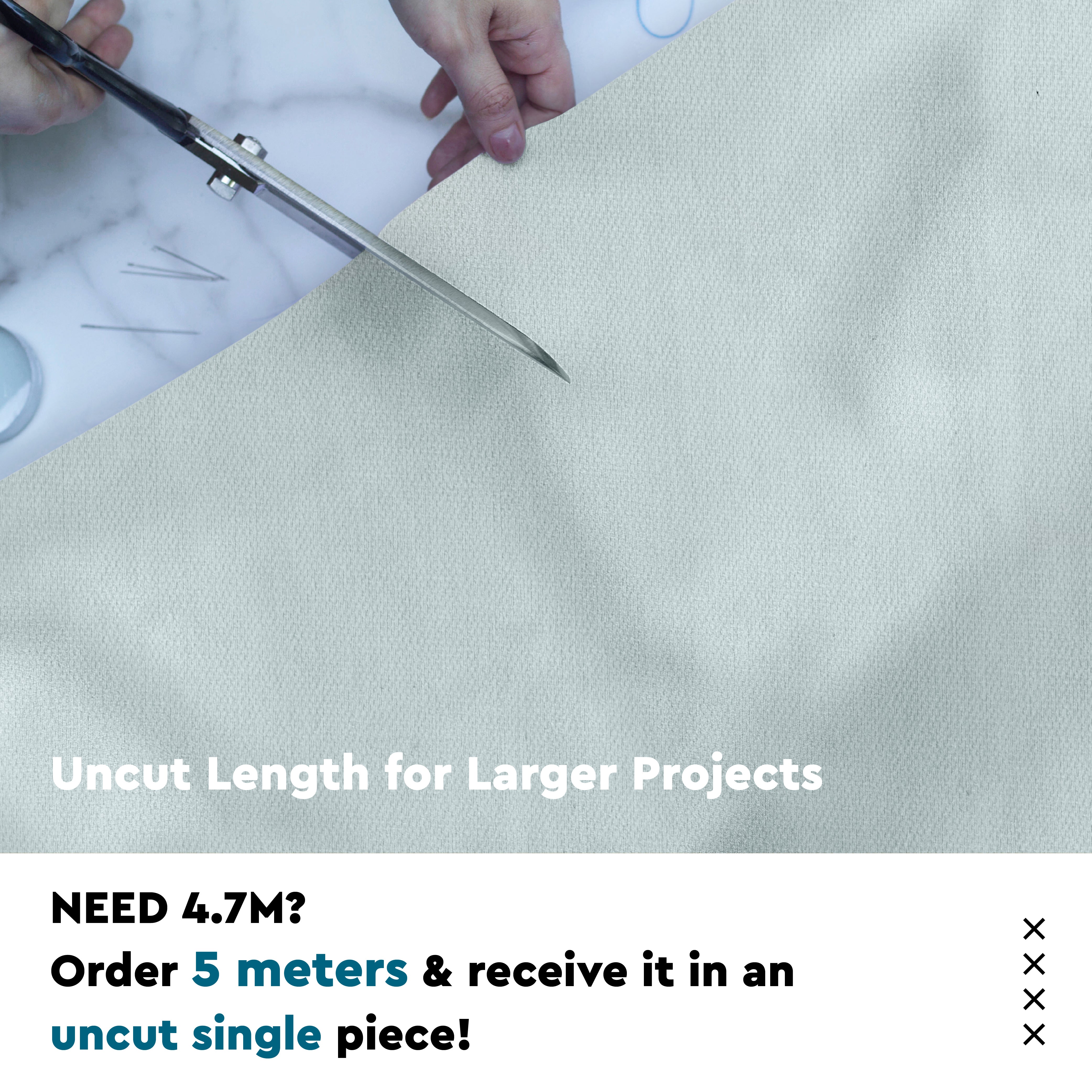 Mercerised Cotton Canvas Fabric, 100x150 cm Wide | Sold by the Metre, Cut to Length | Fabric For Cushions, Sofa Covers, Light Upholstery, Embroidery, Dress Material