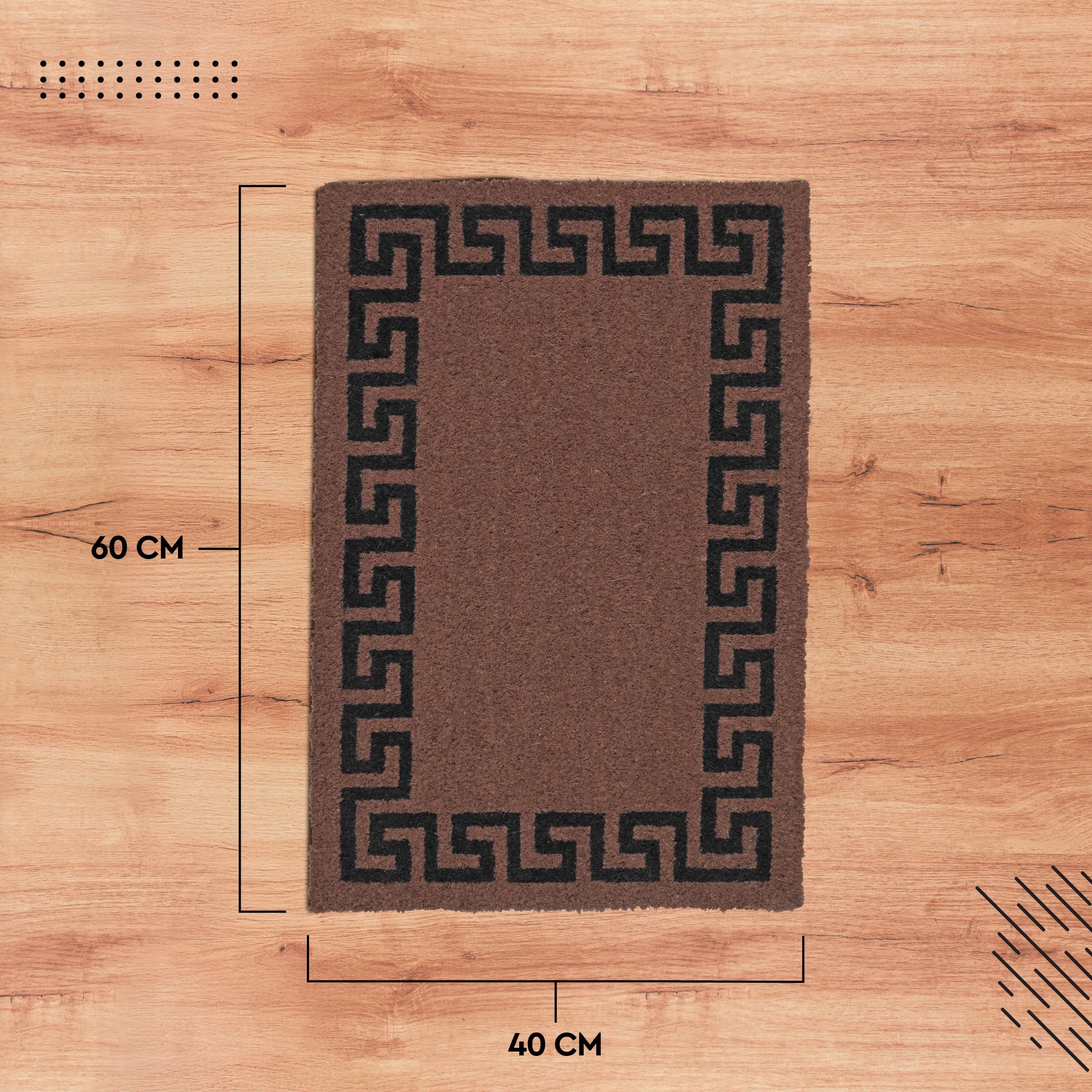 Coir Door Mats for Home Entrance Thick Anti-slip Welcome Doormat with PVC Back | Ideal for Indoor, Outdoor, Patio, Home and Office | Durable and Easy to Clean