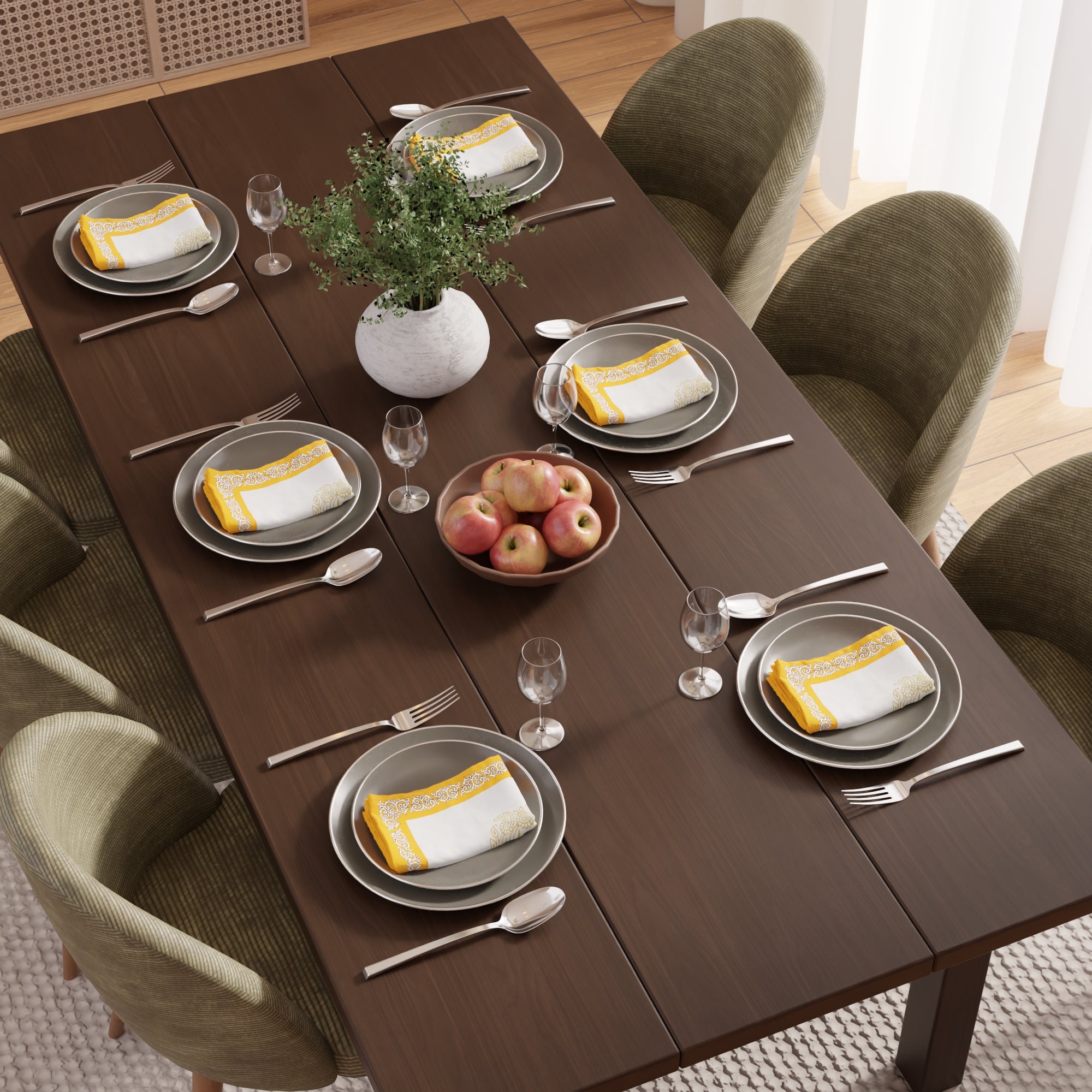 Cotton Yellow-01 Table Napkin