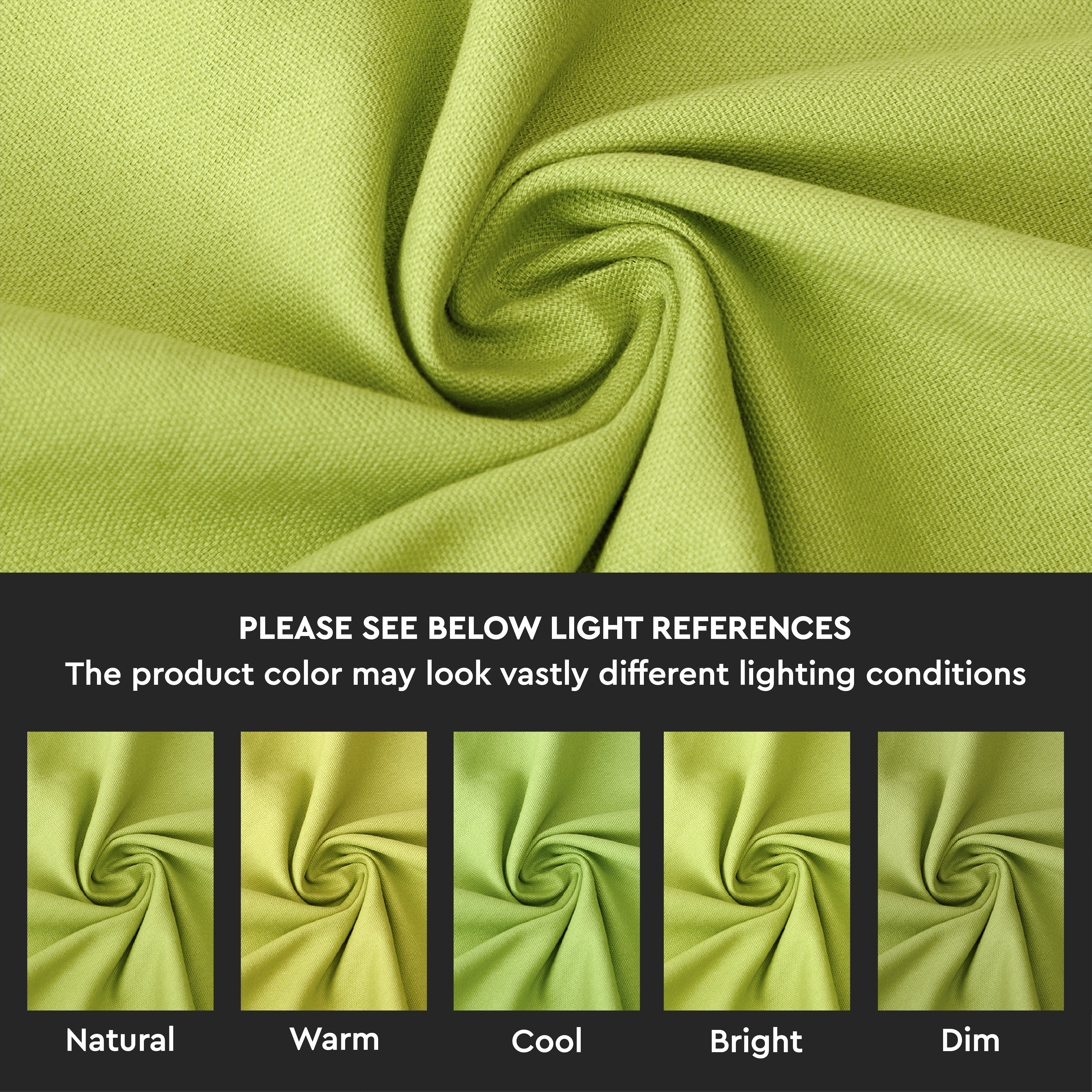 Cotton Lime Green Table Runner (Pack of 1)