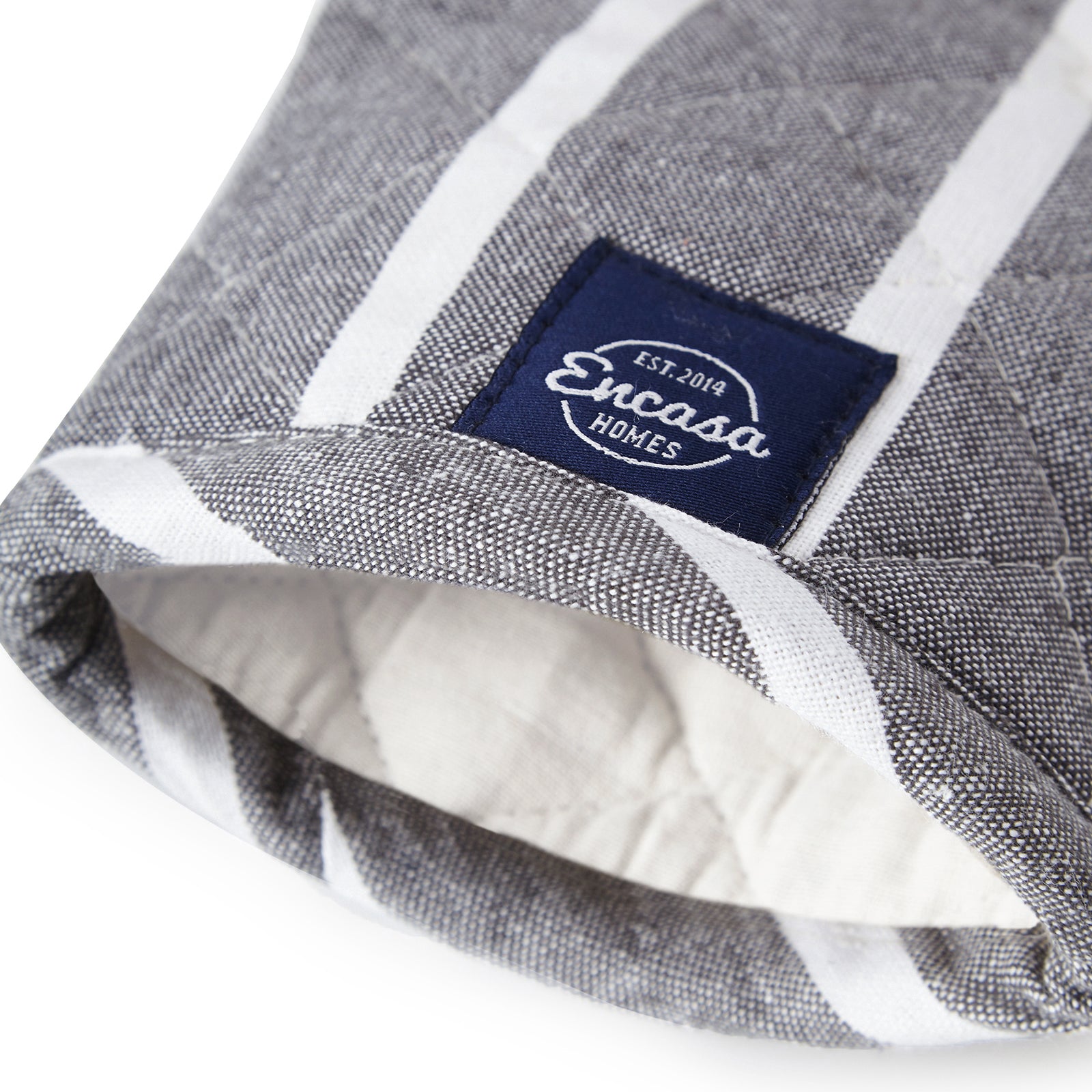 Cotton Roma Grey Stripes Oven Gloves (Pack of 2)