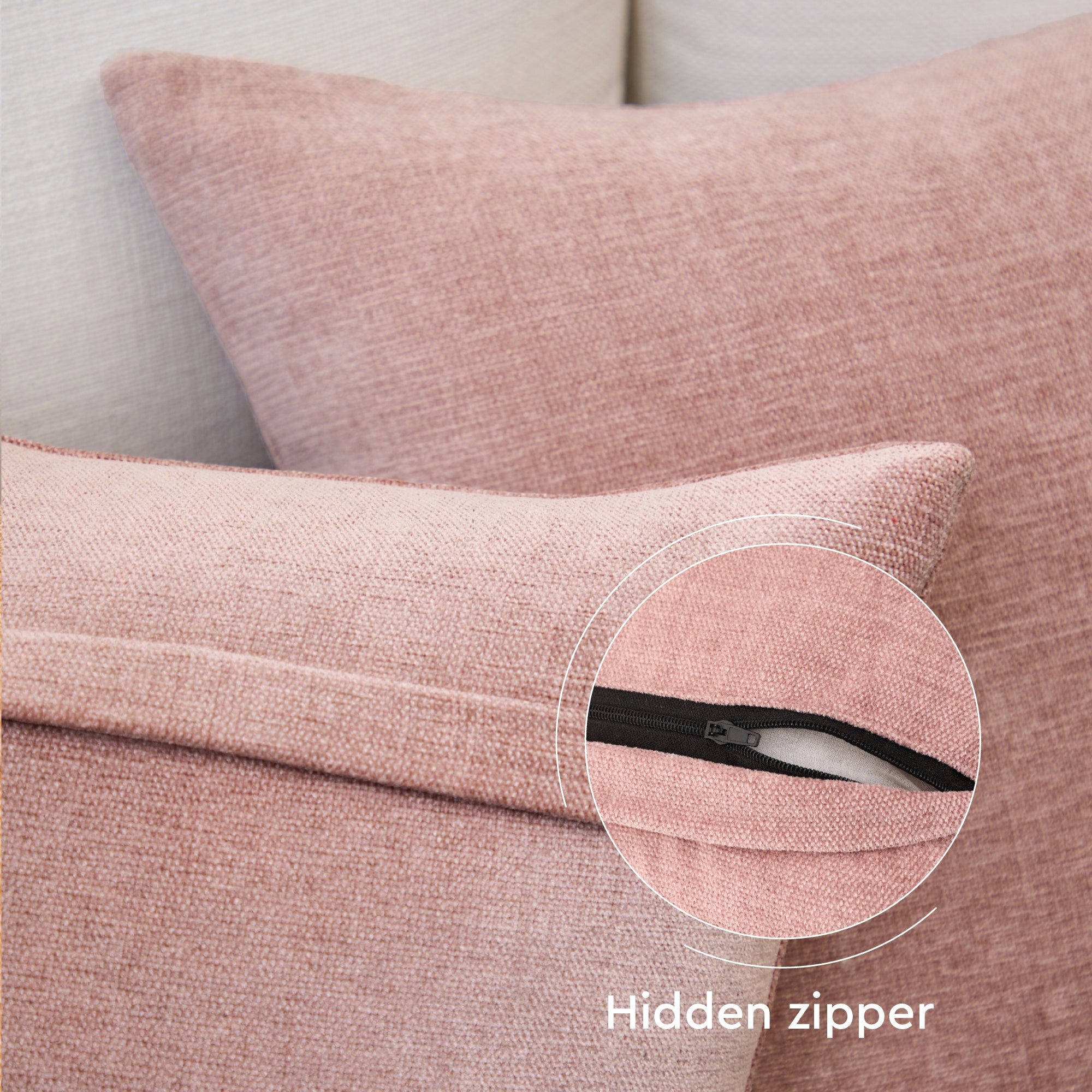 Chenille Buff Cushion Cover (Pack of 2)