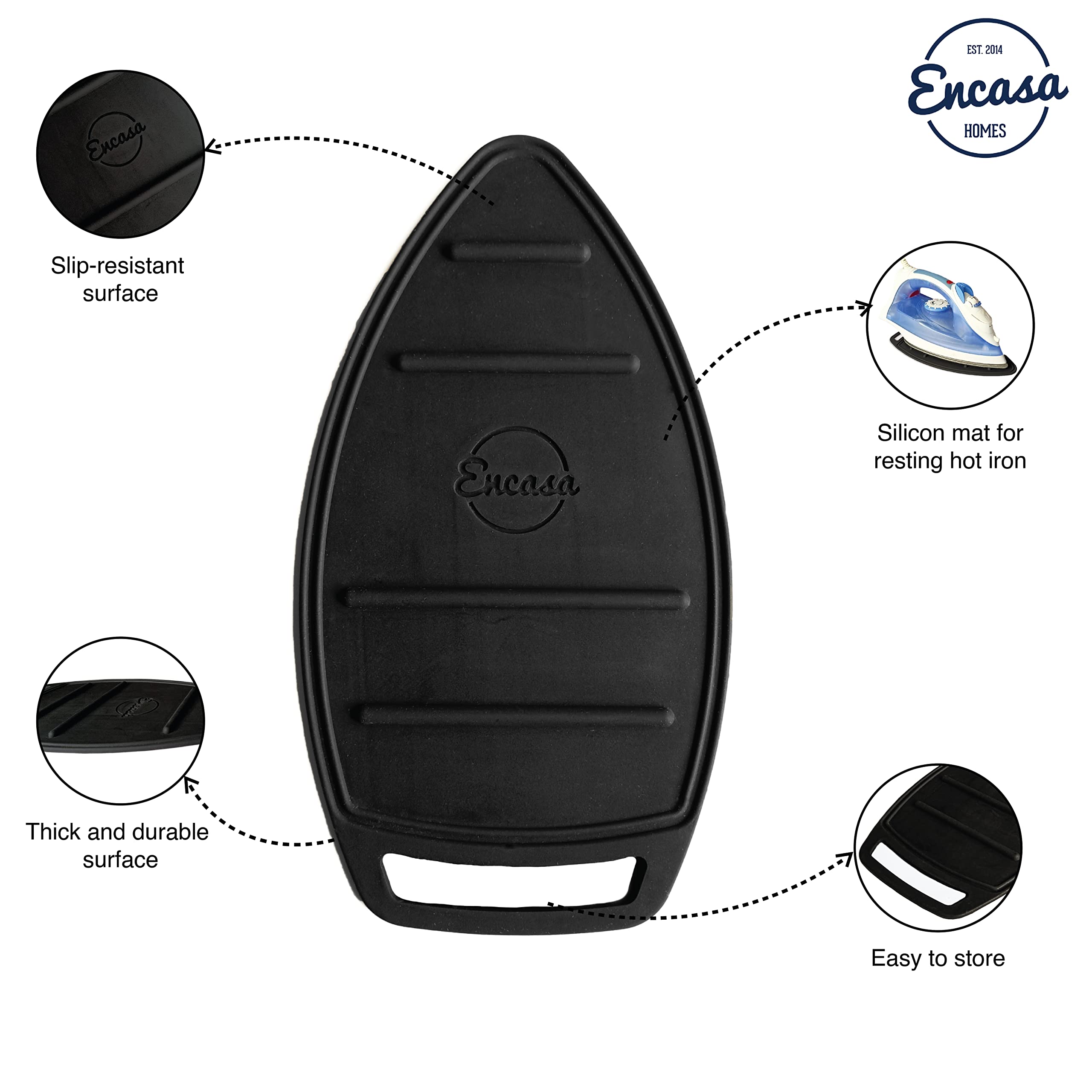 Silicone Mat Black Ironing Pad