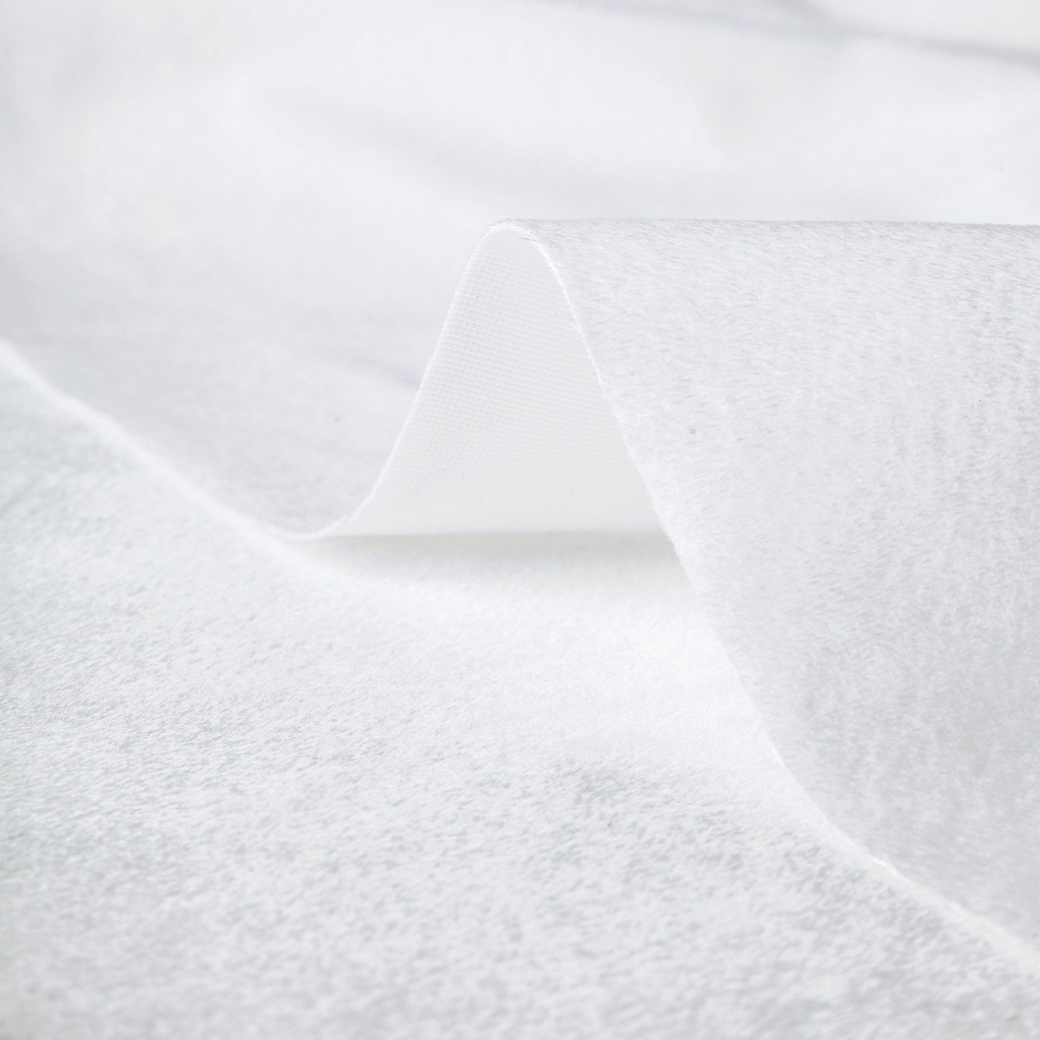 Velvet White Fabric (Pack of 1)
