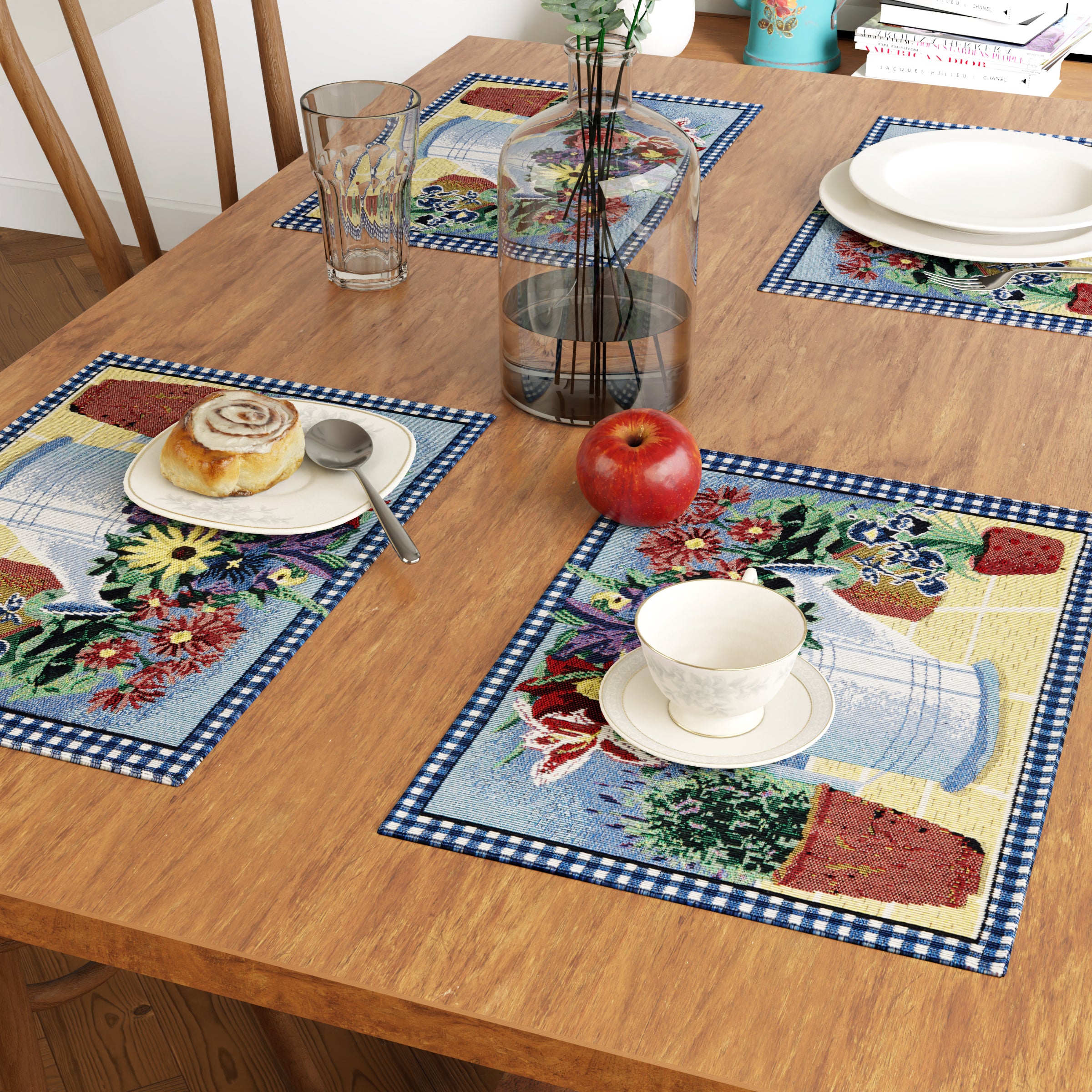 Cotton Flowerpot Placemat (Pack of 4)