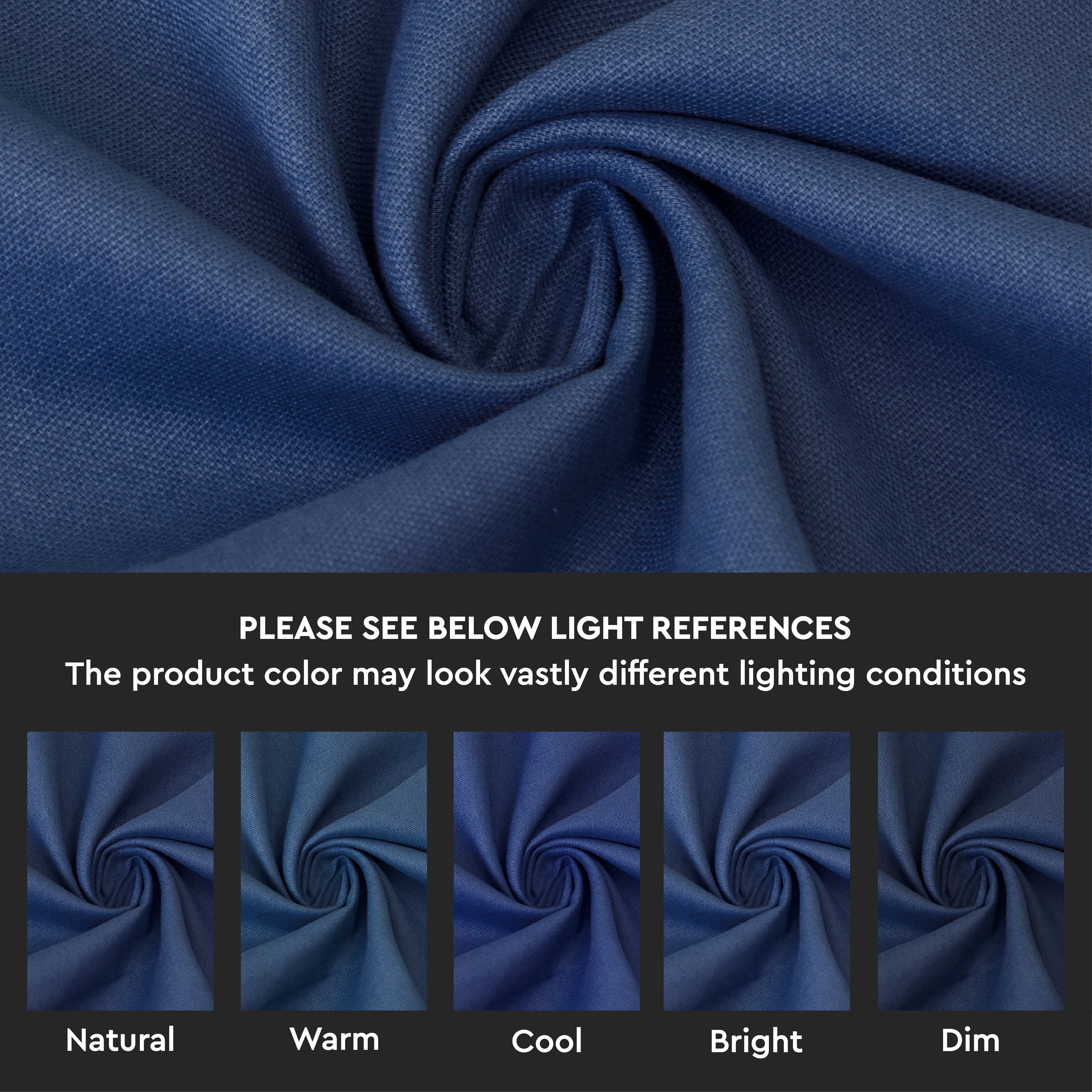 Cotton Cobalt Table Runner (Pack of 1)