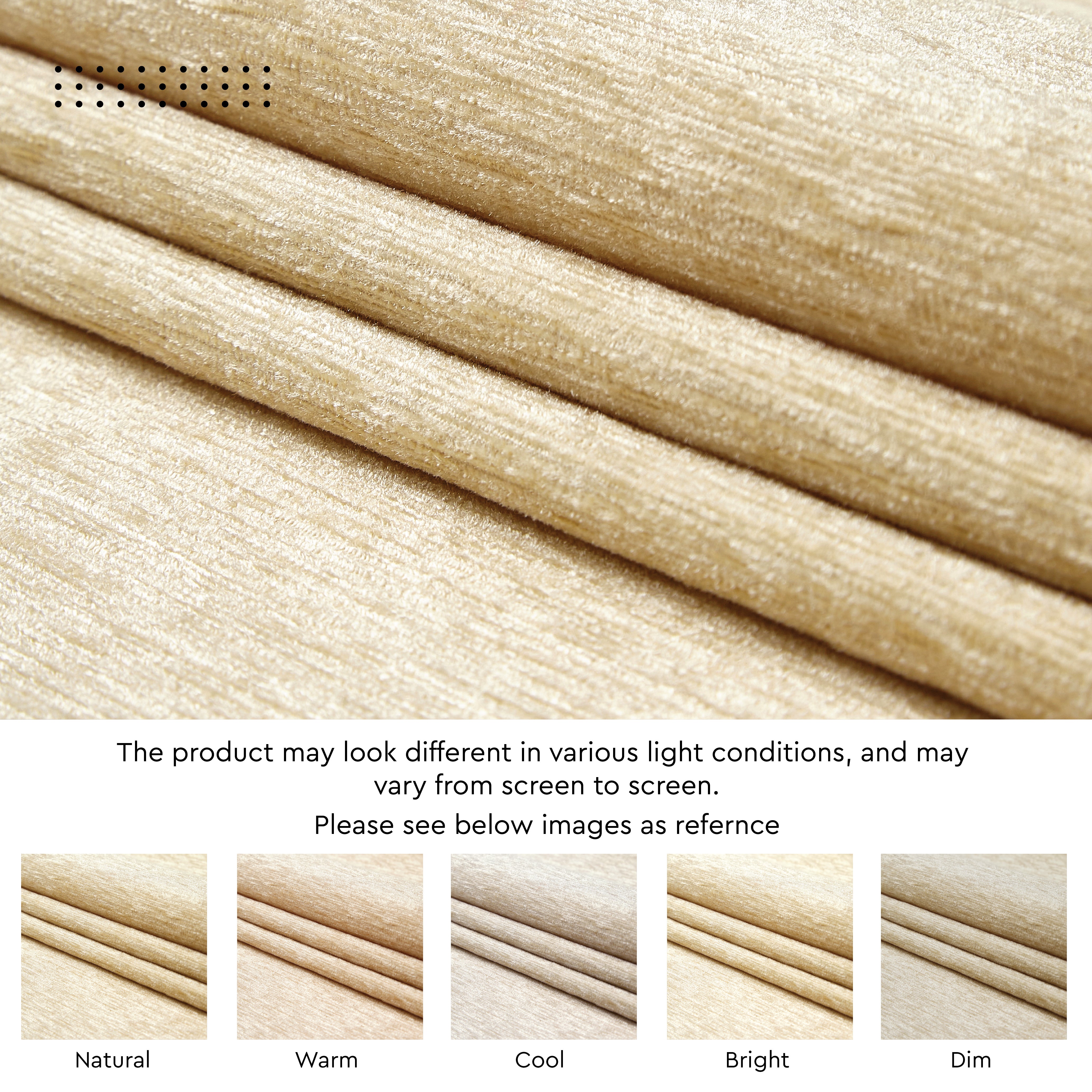 Fine Chenille Fabric by Meters | 54 Inches Wide | 220 GSM And 155 TC | Ideal For Curtain, Cushion, Upholstery, Bags