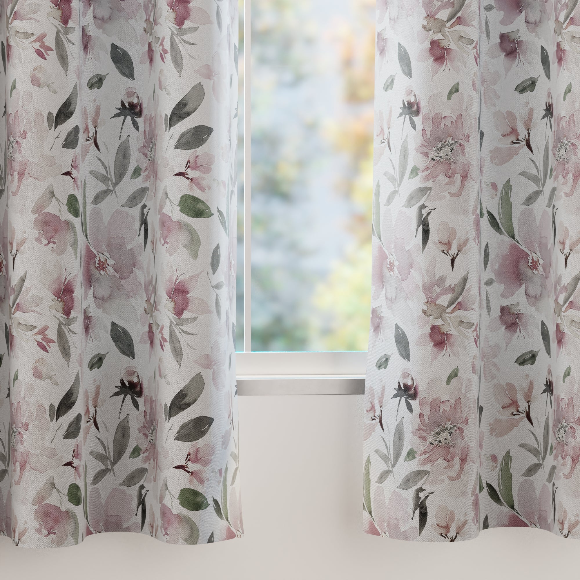 Blackout Polyester F1 Neutral Curtain (Pack of 2)