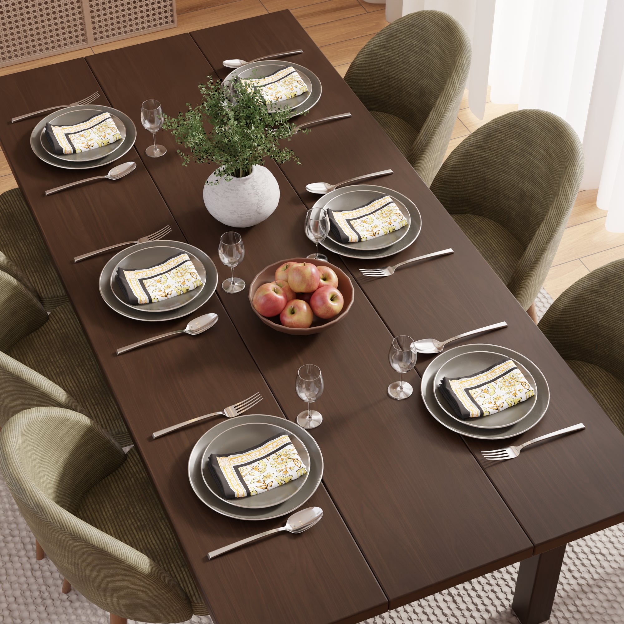 Cotton Yellow-02 Table Napkin