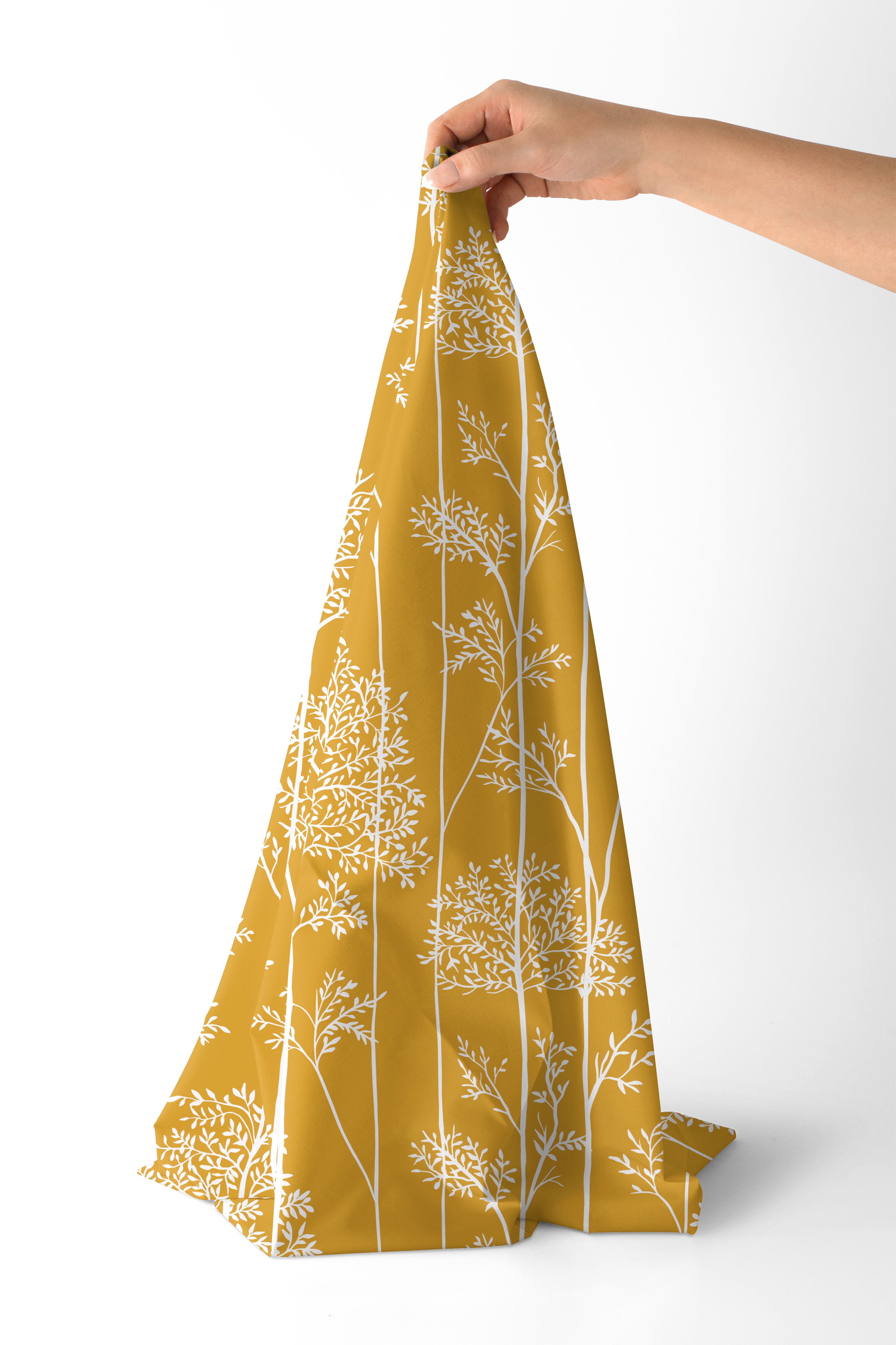 Polyester Printed Blotch Mango Fabric (Pack of 1)