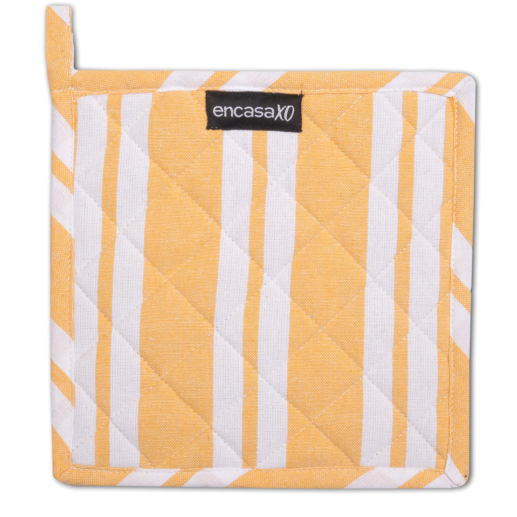 RC Yarn-Dyed Franca Yellow Stripes Potholder (Pack of 2)