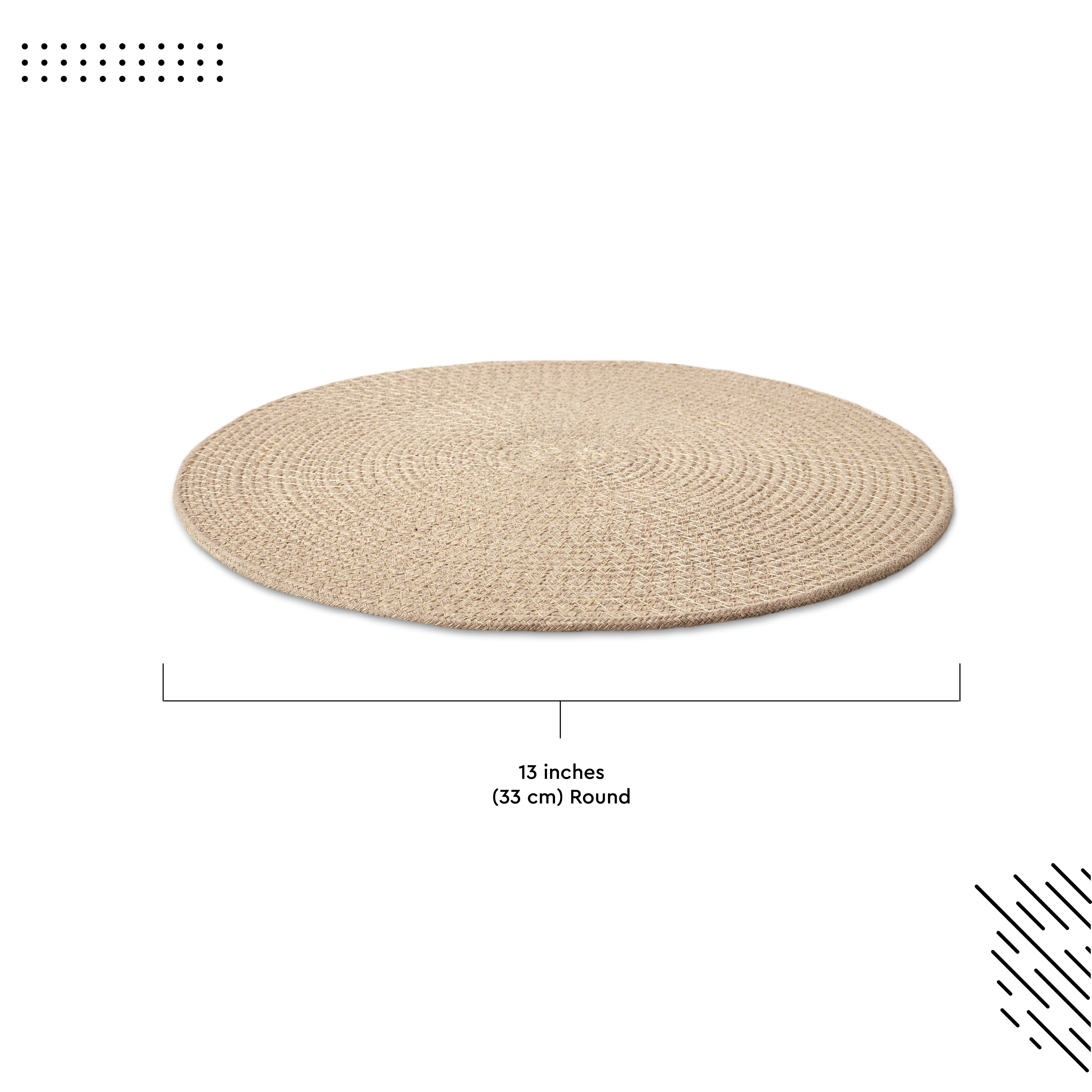 Cotton Beige Placemat (Pack of 2)