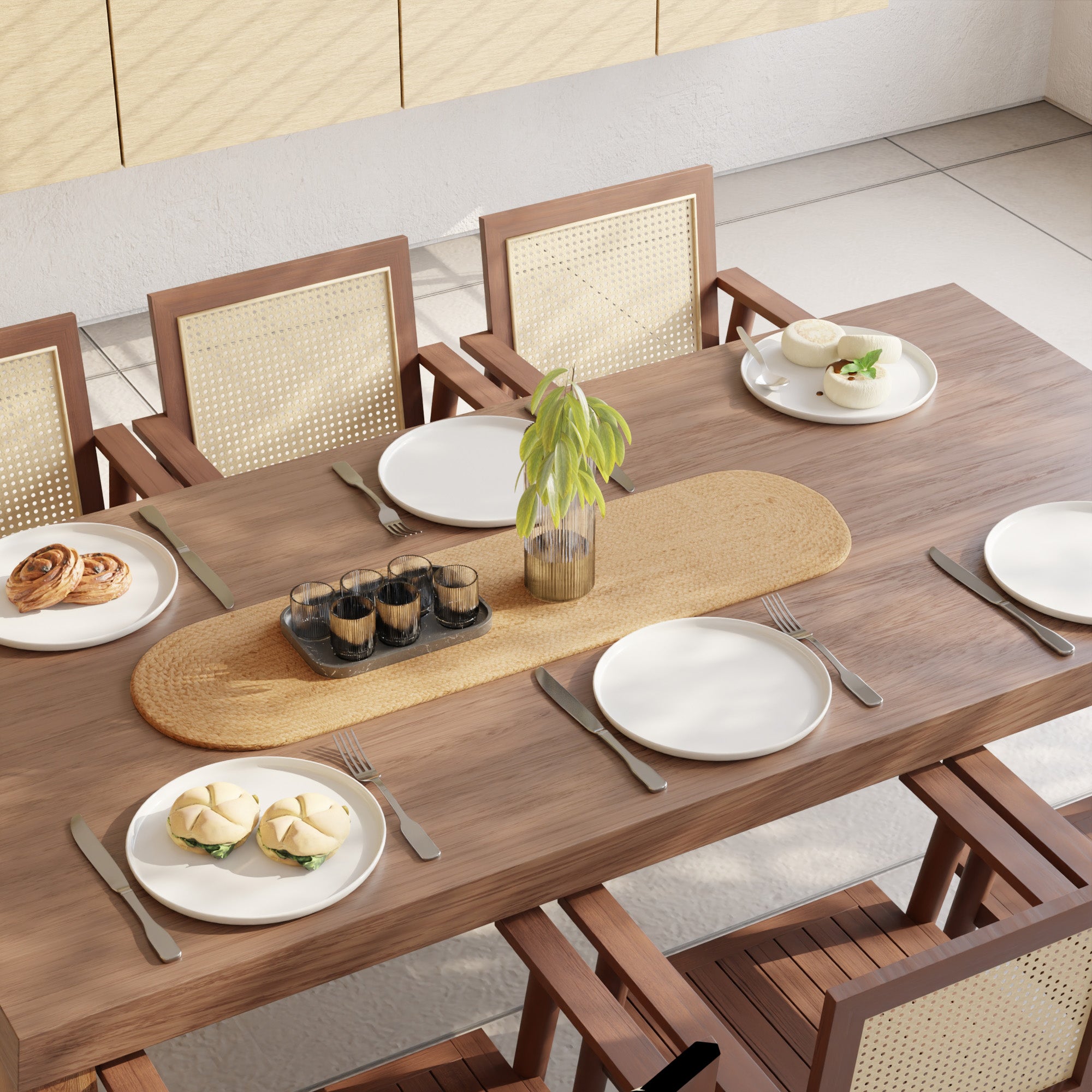 Jute Natural Bleach Table Runner