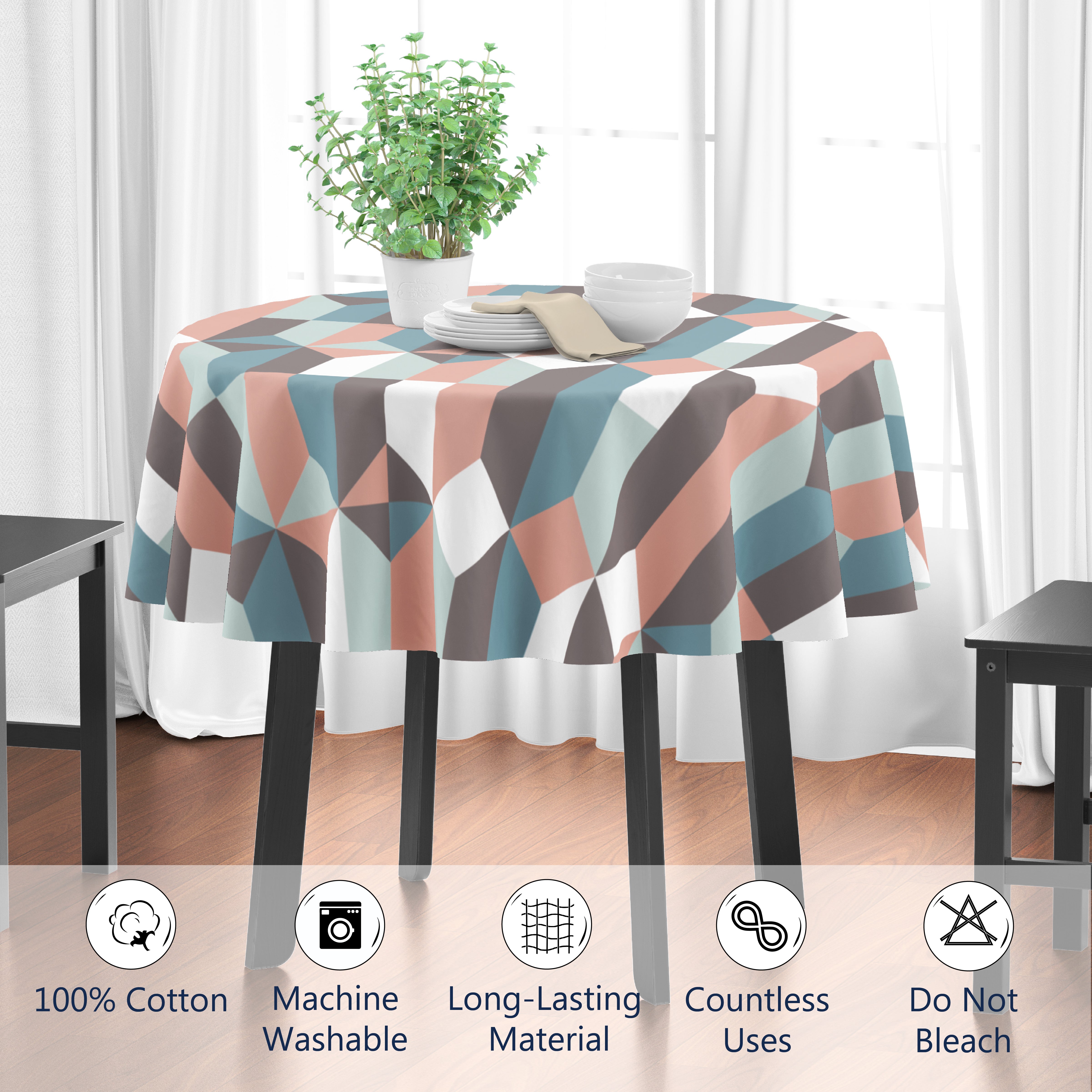Cotton Aspect Table Cloth (Pack of 1)