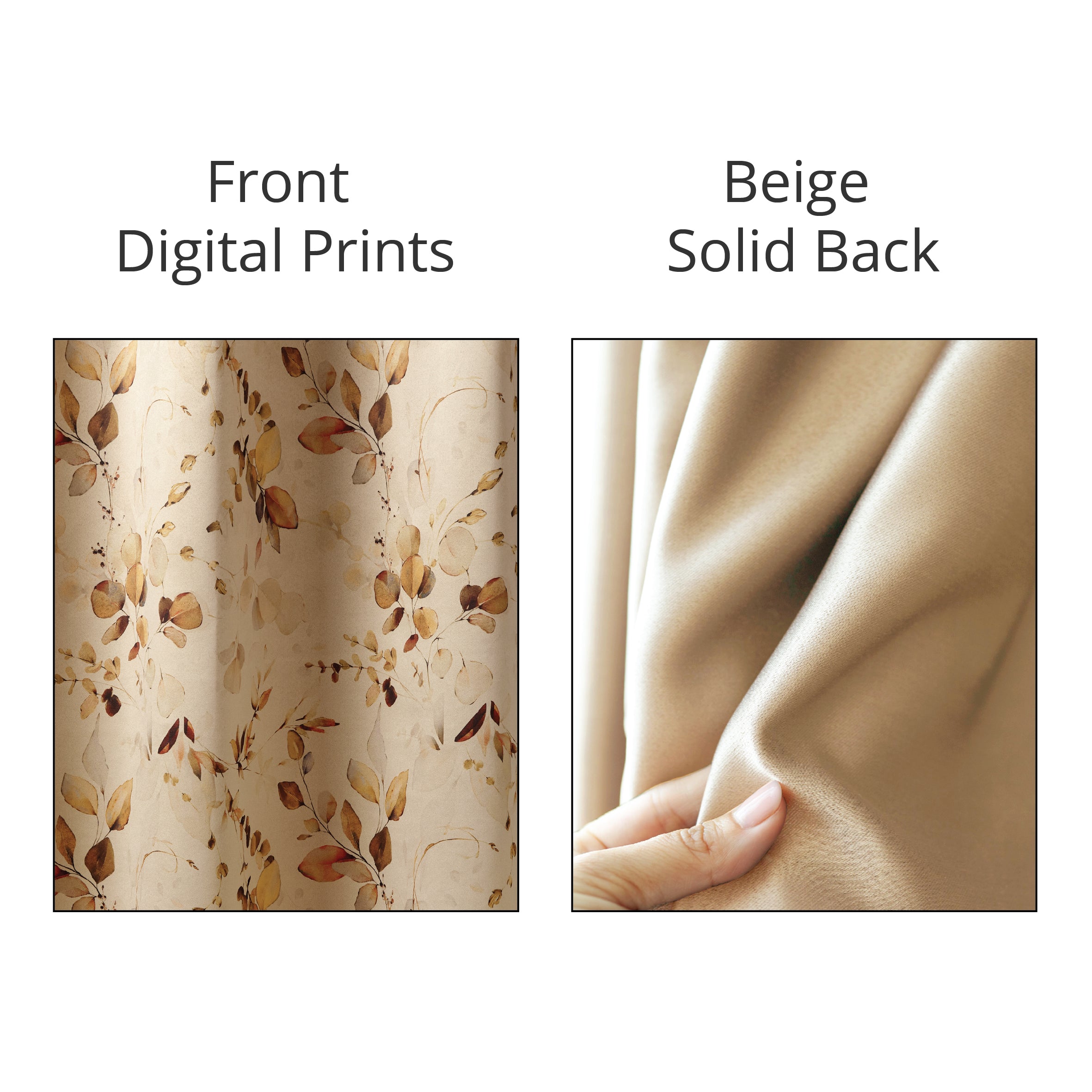 Blackout Polyester Fabric - by The Meter - 100 x 117 cm - Floral Digital Print - Blocks Light, Sound & Heat - Perfect for Blackout Blinds, Door Curtains, Window