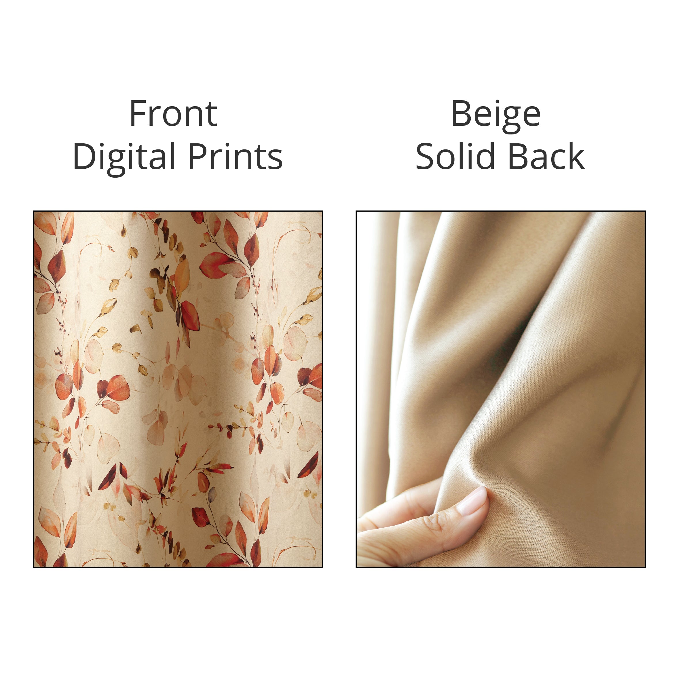 Blackout Polyester Fabric - by The Meter - 100 x 117 cm - Floral Digital Print - Blocks Light, Sound & Heat - Perfect for Blackout Blinds, Door Curtains, Window