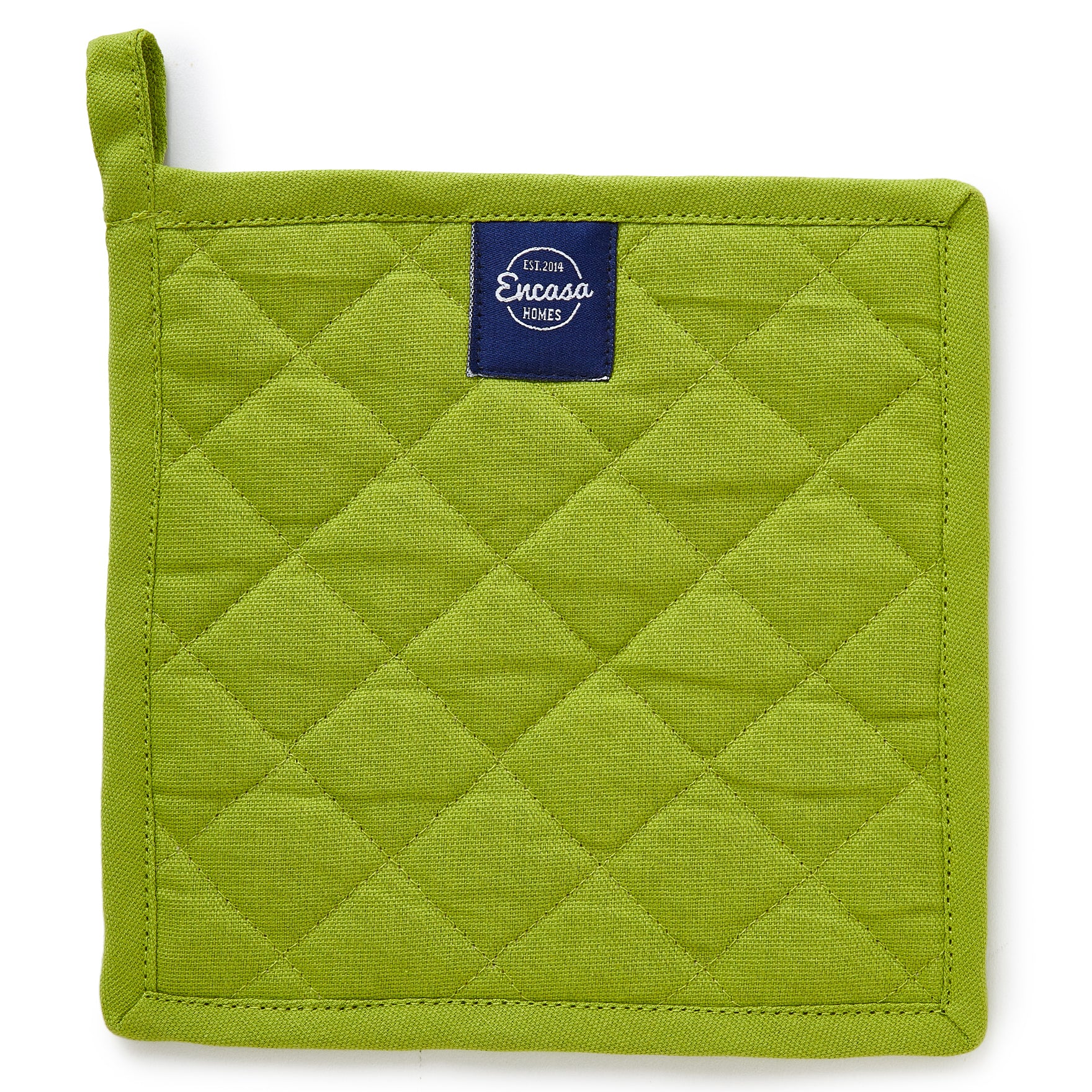Cotton Lime Green Pot Holders (Pack of 2)
