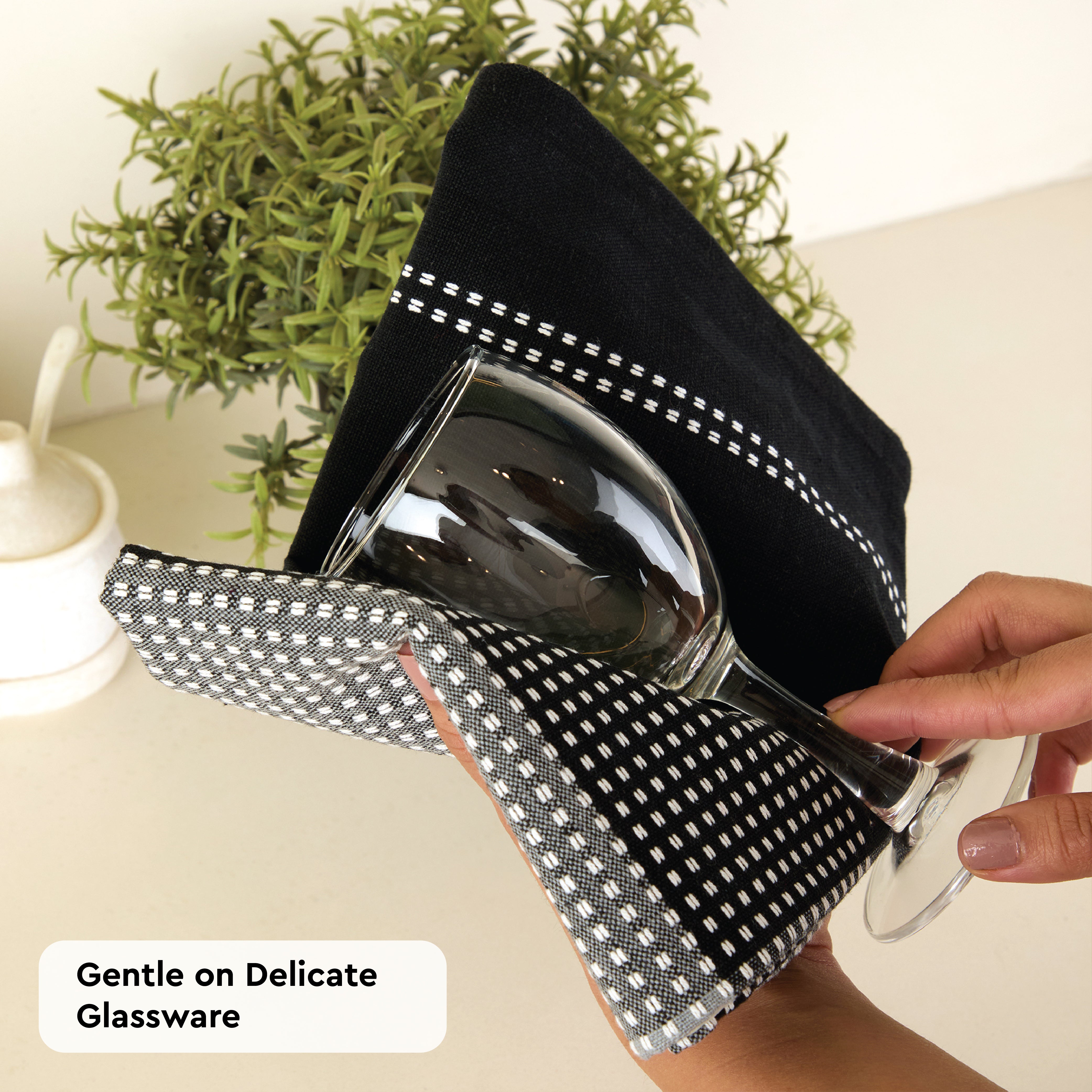 Cotton Grey Kitchen Towel