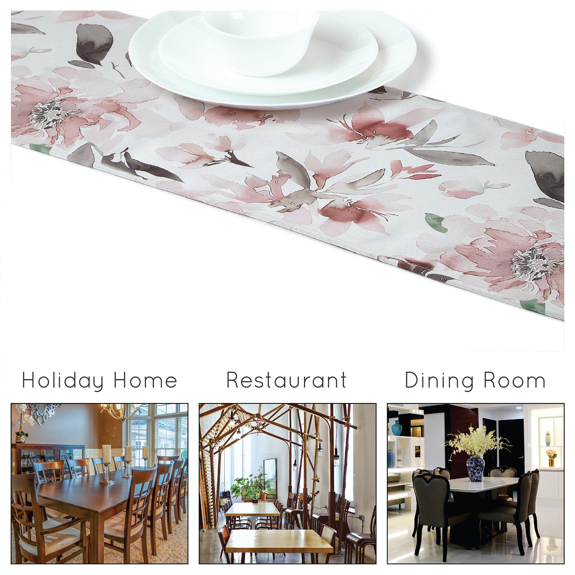 Blackout Polyester F1 Neutral Table Runner (Pack of 1)