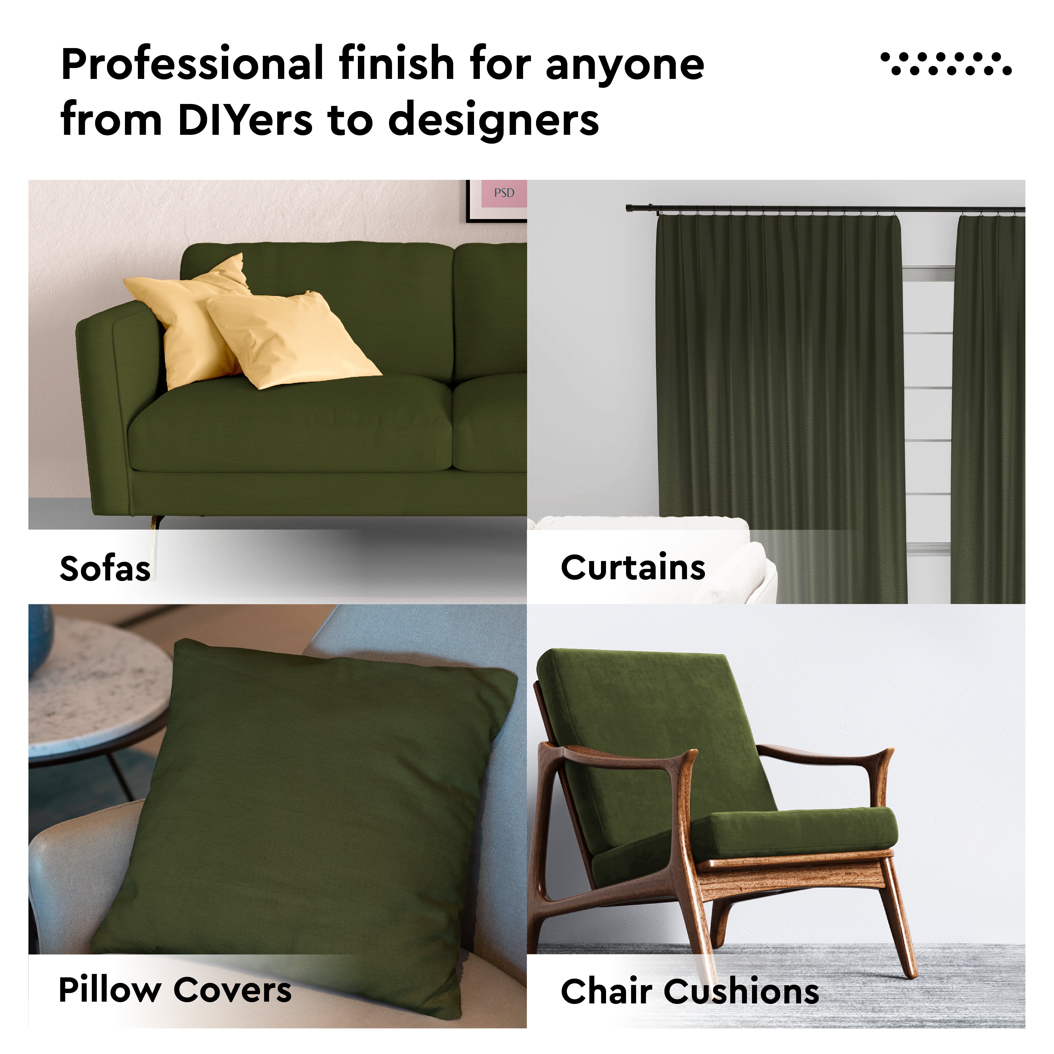 Mercerised Cotton Canvas Fabric, 100x150 cm Wide | Sold by the Metre, Cut to Length | Fabric For Cushions, Sofa Covers, Light Upholstery, Embroidery, Dress Material