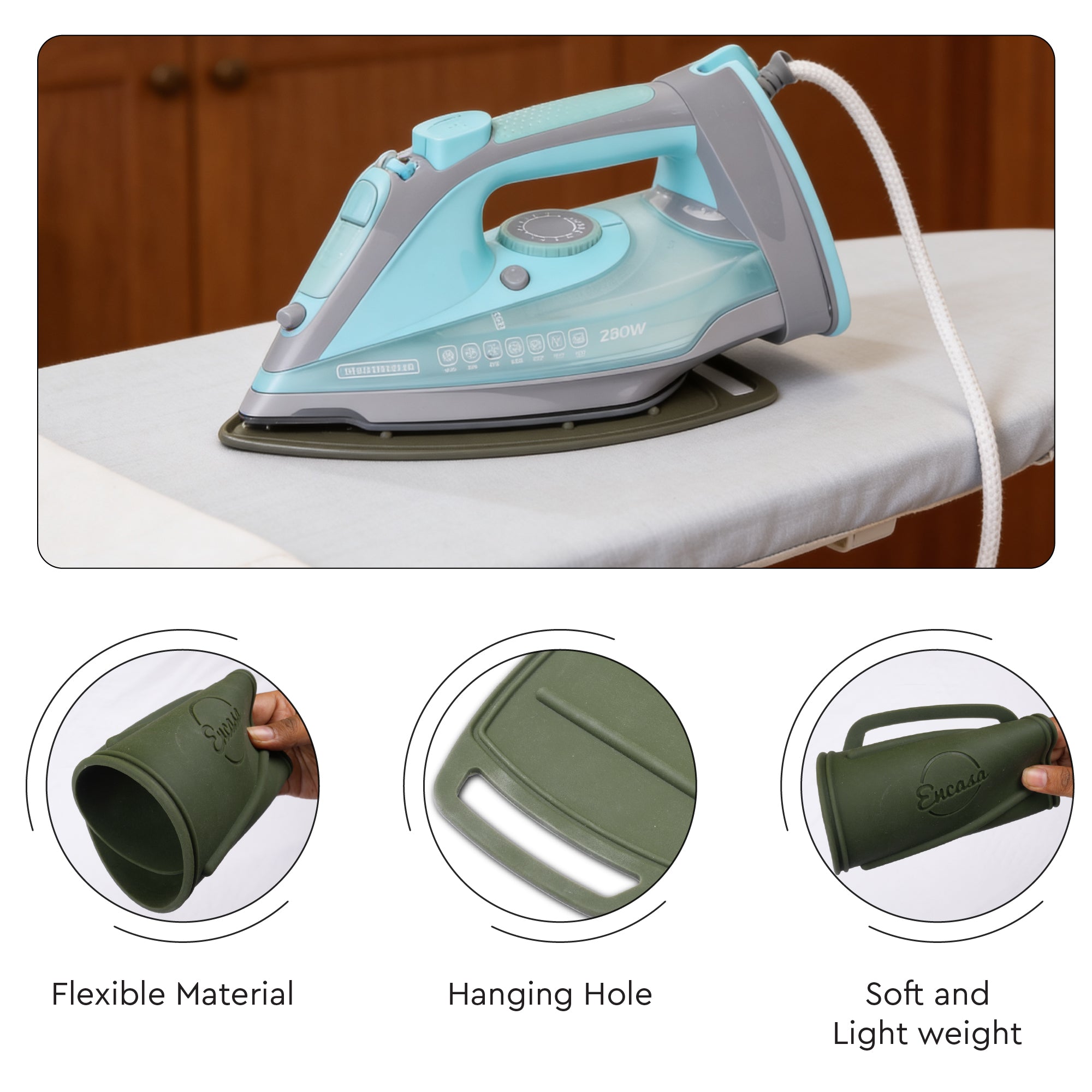 Silicone Mat Olive Green Ironing Pad