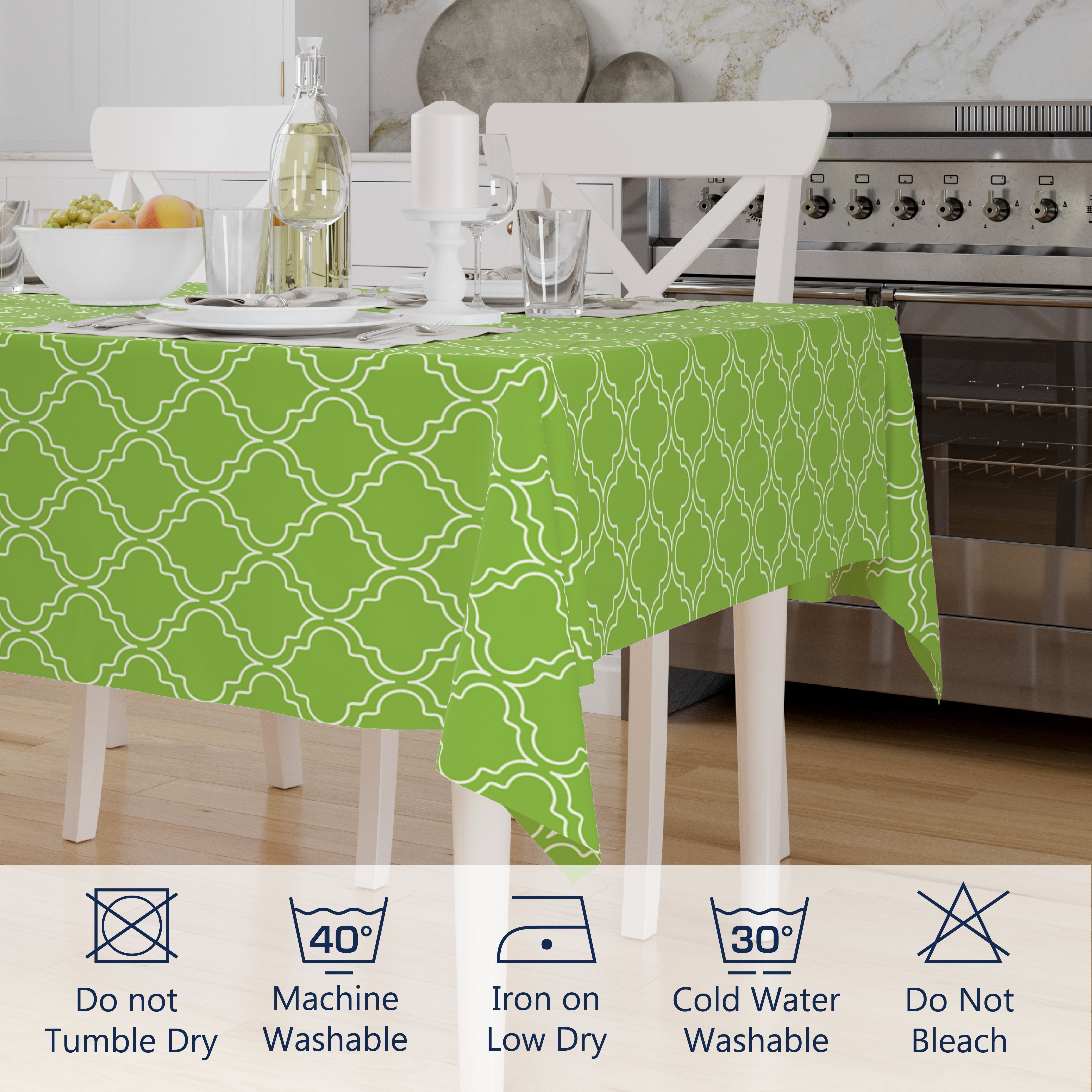 Polyester Greenery Table Cloth (Pack of 1)