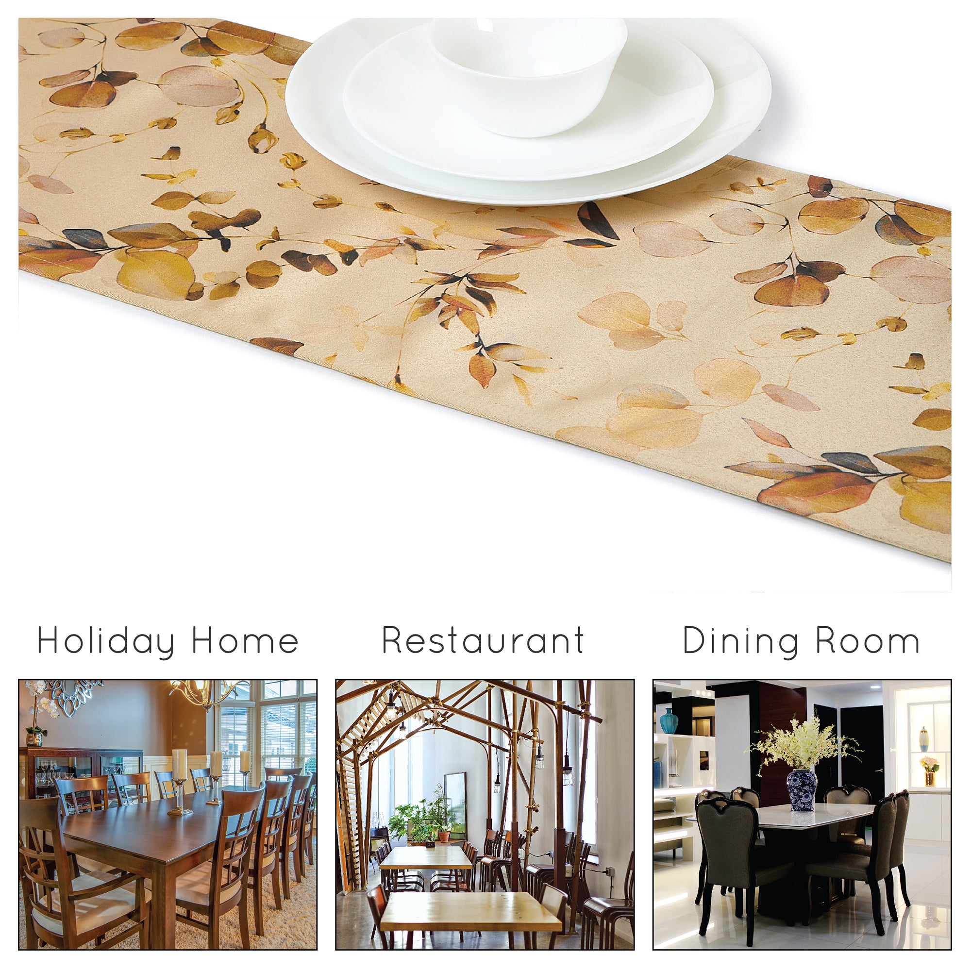 Blackout Polyester L1 Gold Table Runner (Pack of 1)