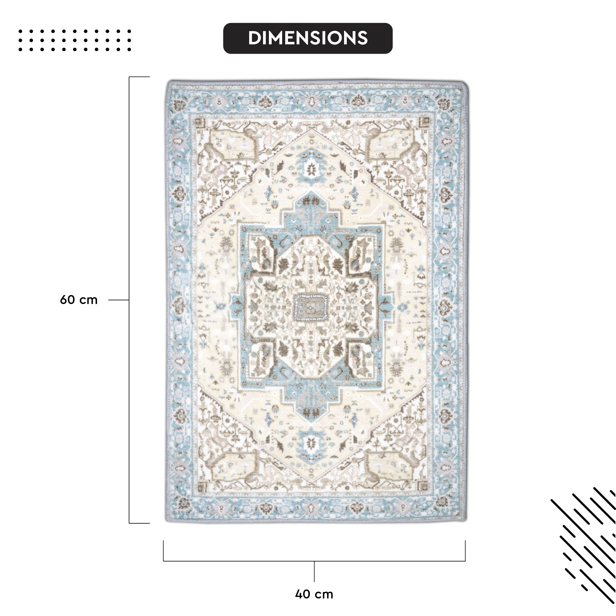 Polyester Bathmat 60x40 cm
