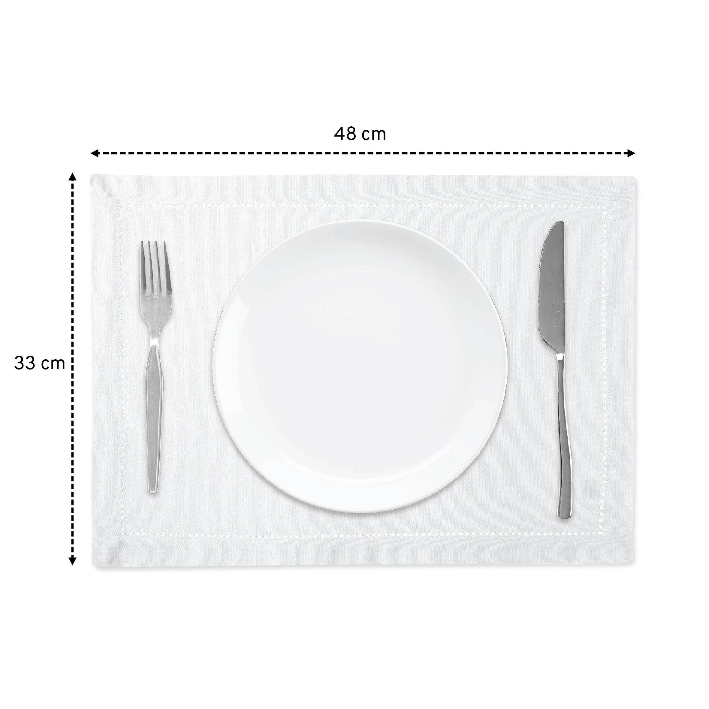 Cotton White Placemat (Pack of 4)