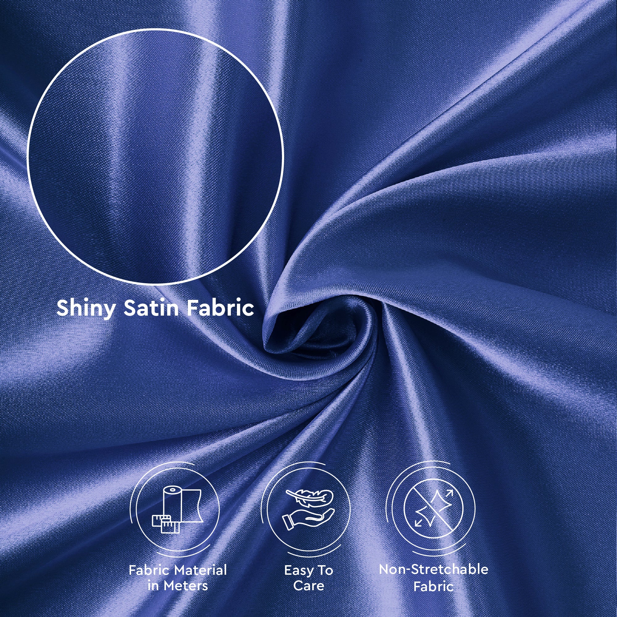 Silky Satin Fabric Material By Meter | 110 Cm Width, Silk & Shiny Fabrics | Fabric For Scrunchies, Dress, Pillowcases, Pajamas, Evening Dress, DIY