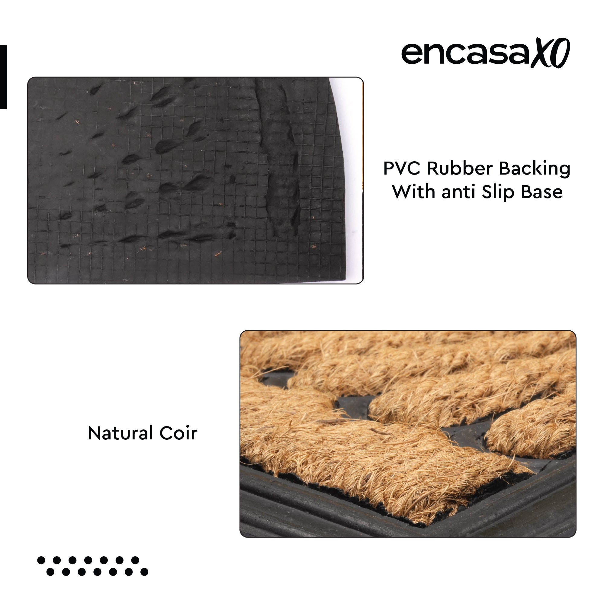 Coir Half Round Sunrise Door Mat (Pack of 1)