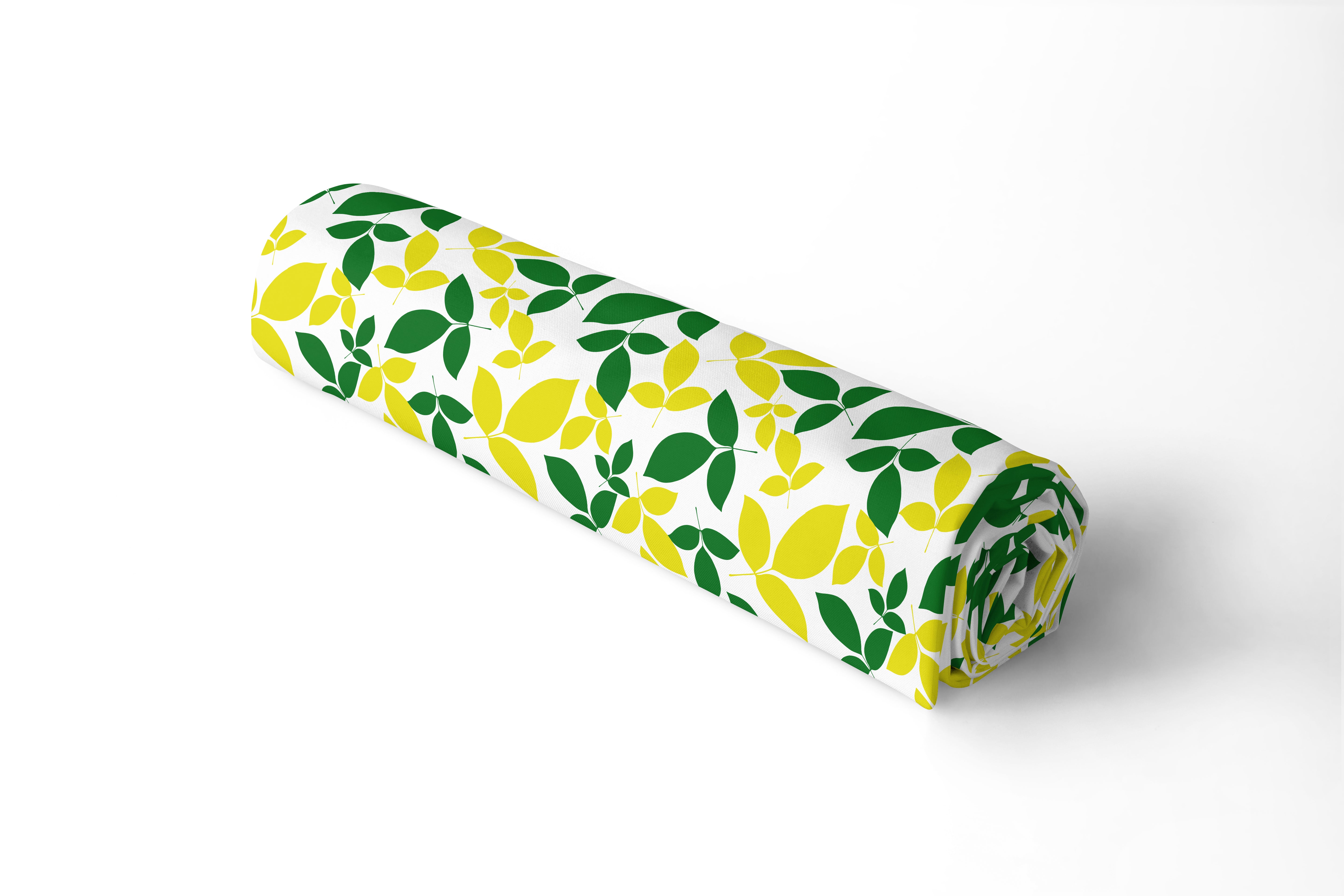Polyester Printed Leaves Fabric (Pack of 1)