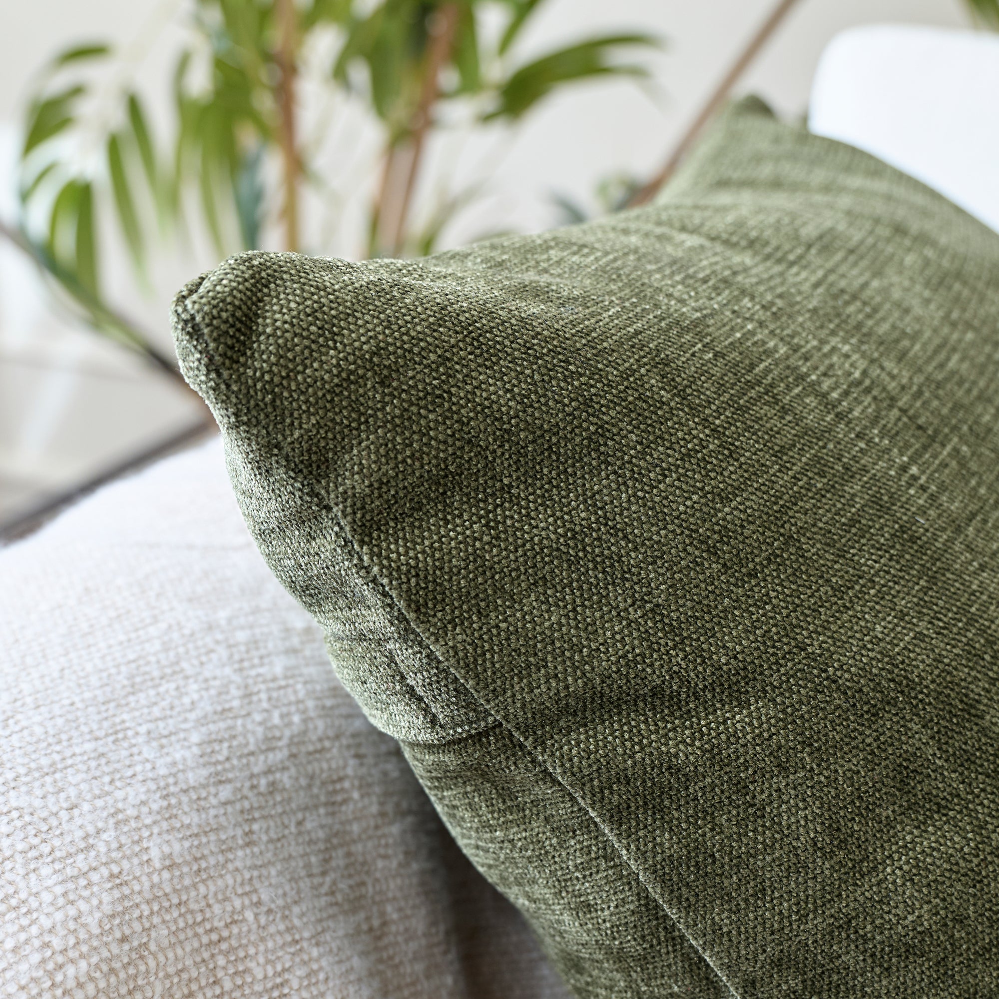 Chenille Moss Cushion Cover (Pack of 2)
