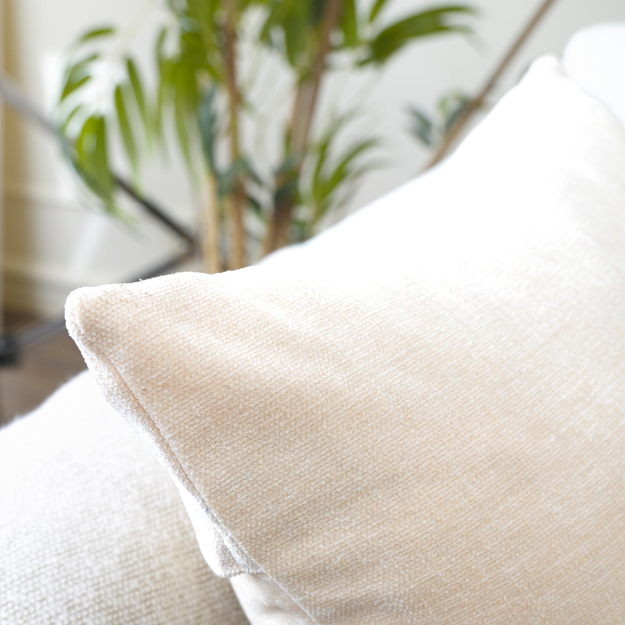 Chenille Natural Cushion Cover (Pack of 2)