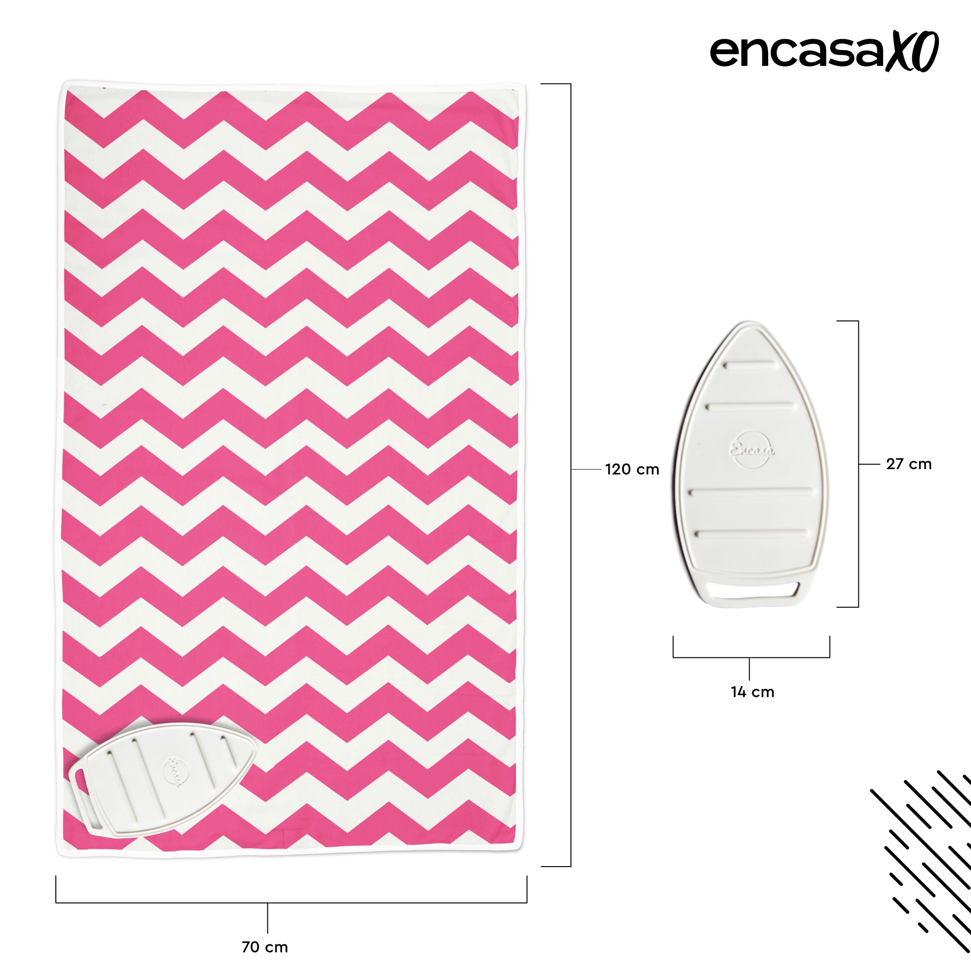 ZZ Magenta Ironing Mat (Pack of 1)
