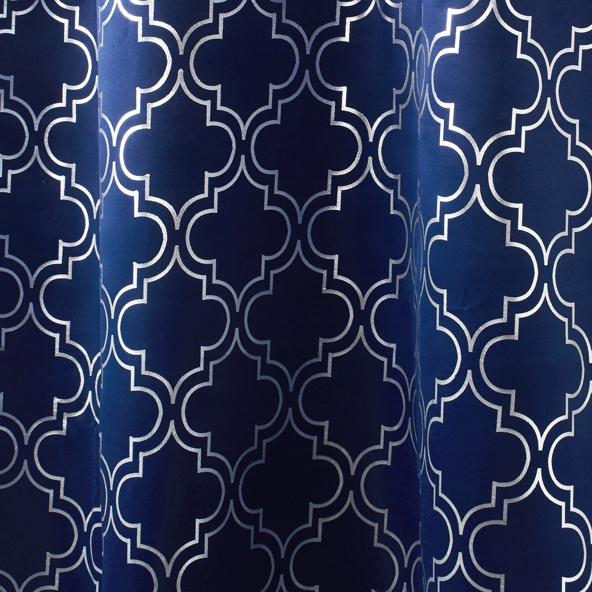 Blackout Polyester Fabric by Meter, 100x122 cm | Blocks Light, Heat & Noise, For Curtains, Cushion Covers, Door & Window Drapes - Foil Star Print