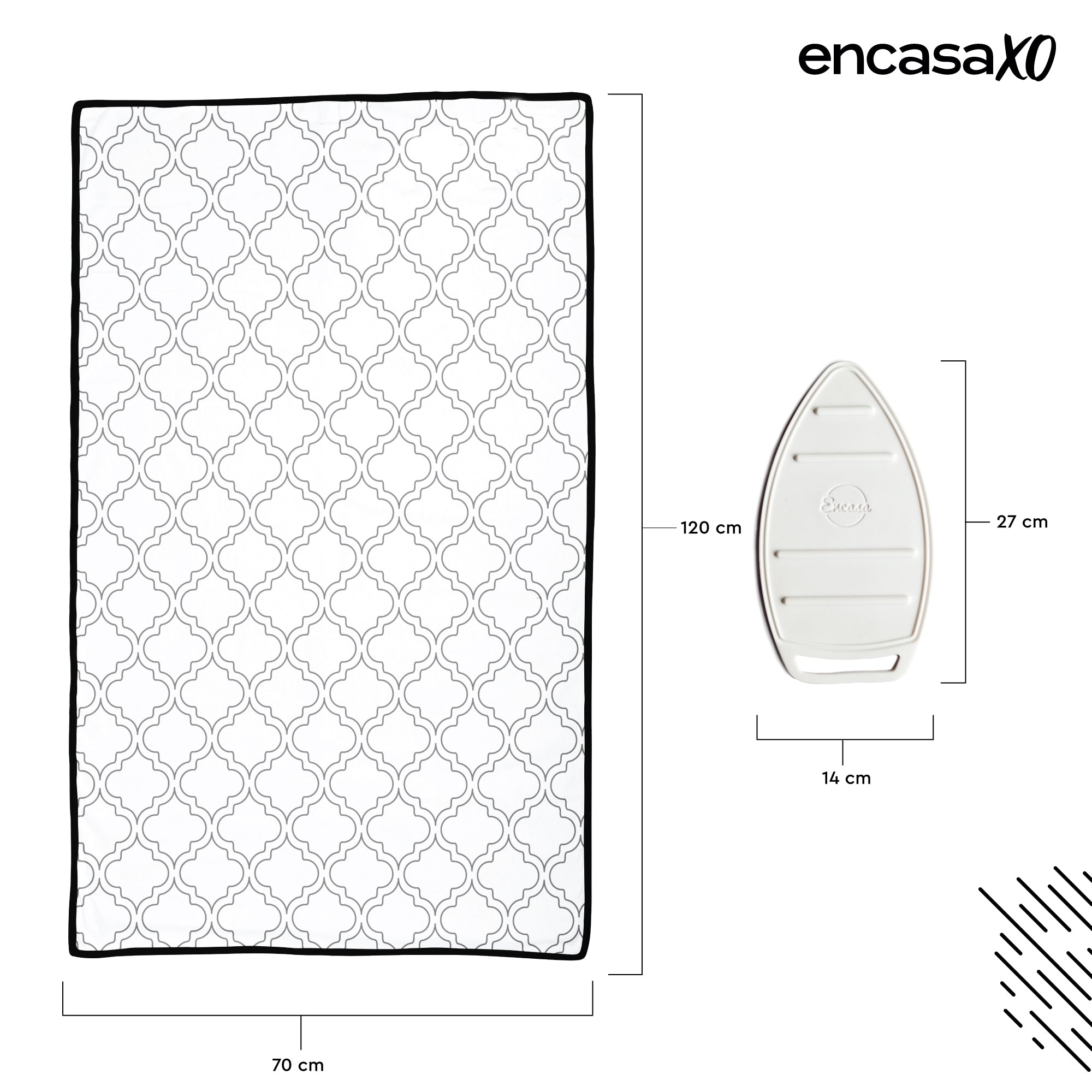 White Tiles Ironing Mat (Pack of 1)