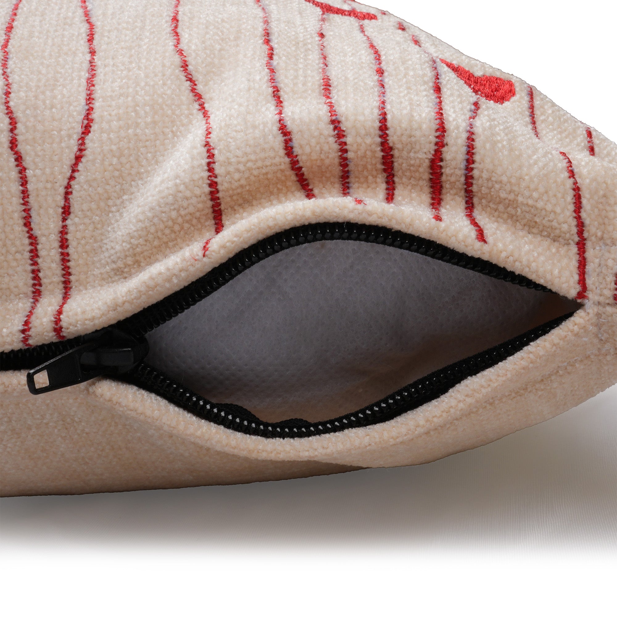White Heart- Red Cushion Cover