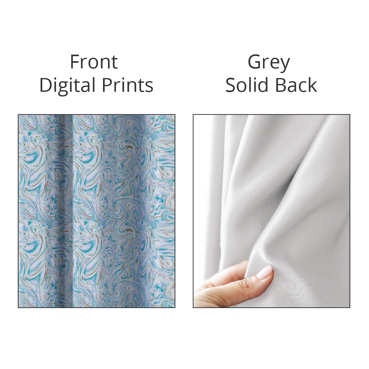 Blackout Polyester Fabric - by The Meter - 100 x 117 cm - Floral Digital Print - Blocks Light, Sound & Heat - Perfect for Blackout Blinds, Door Curtains, Window