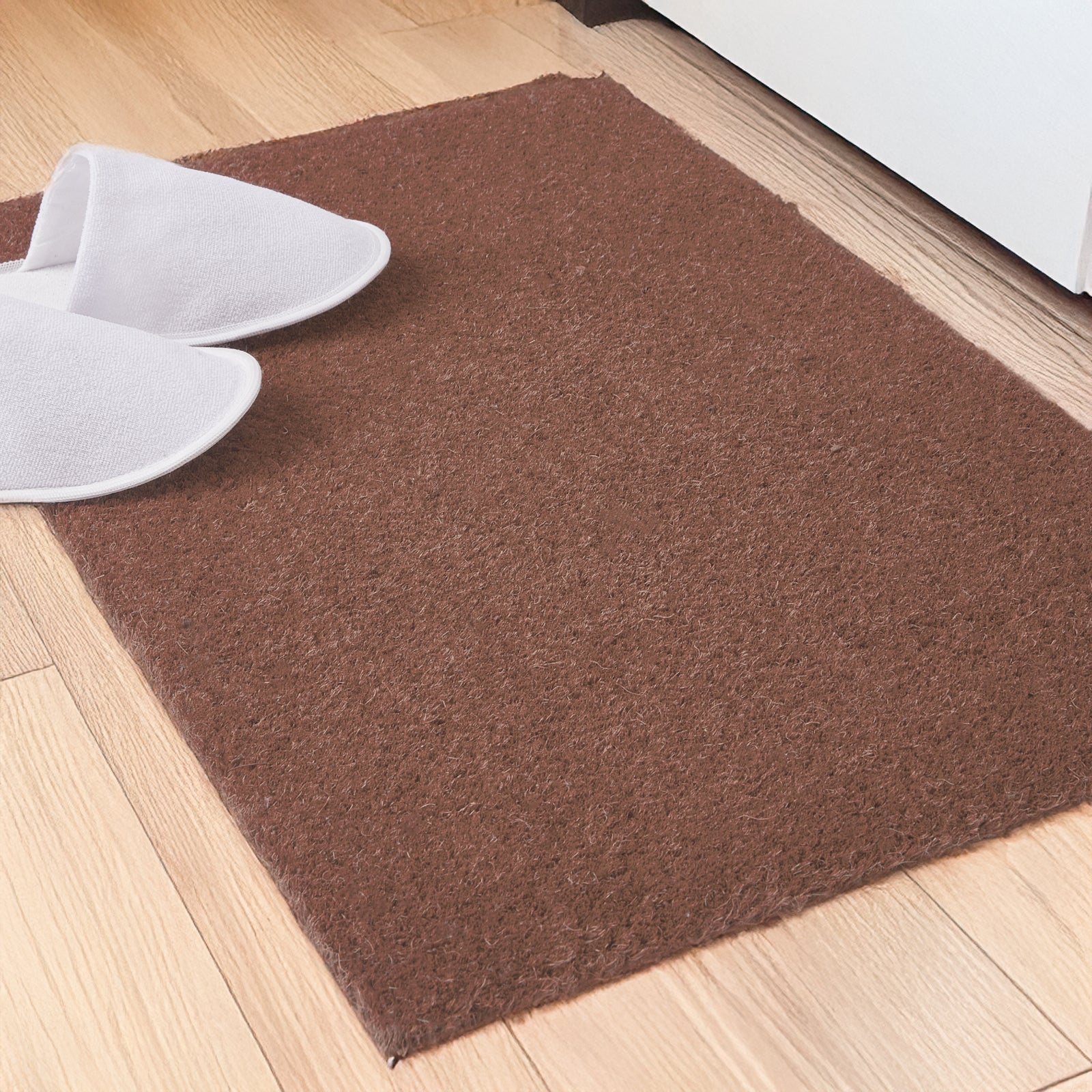 Coir Door Mats for Home Entrance Thick Anti-slip Welcome Doormat with PVC Back | Ideal for Indoor, Outdoor, Patio, Home and Office | Durable and Easy to Clean