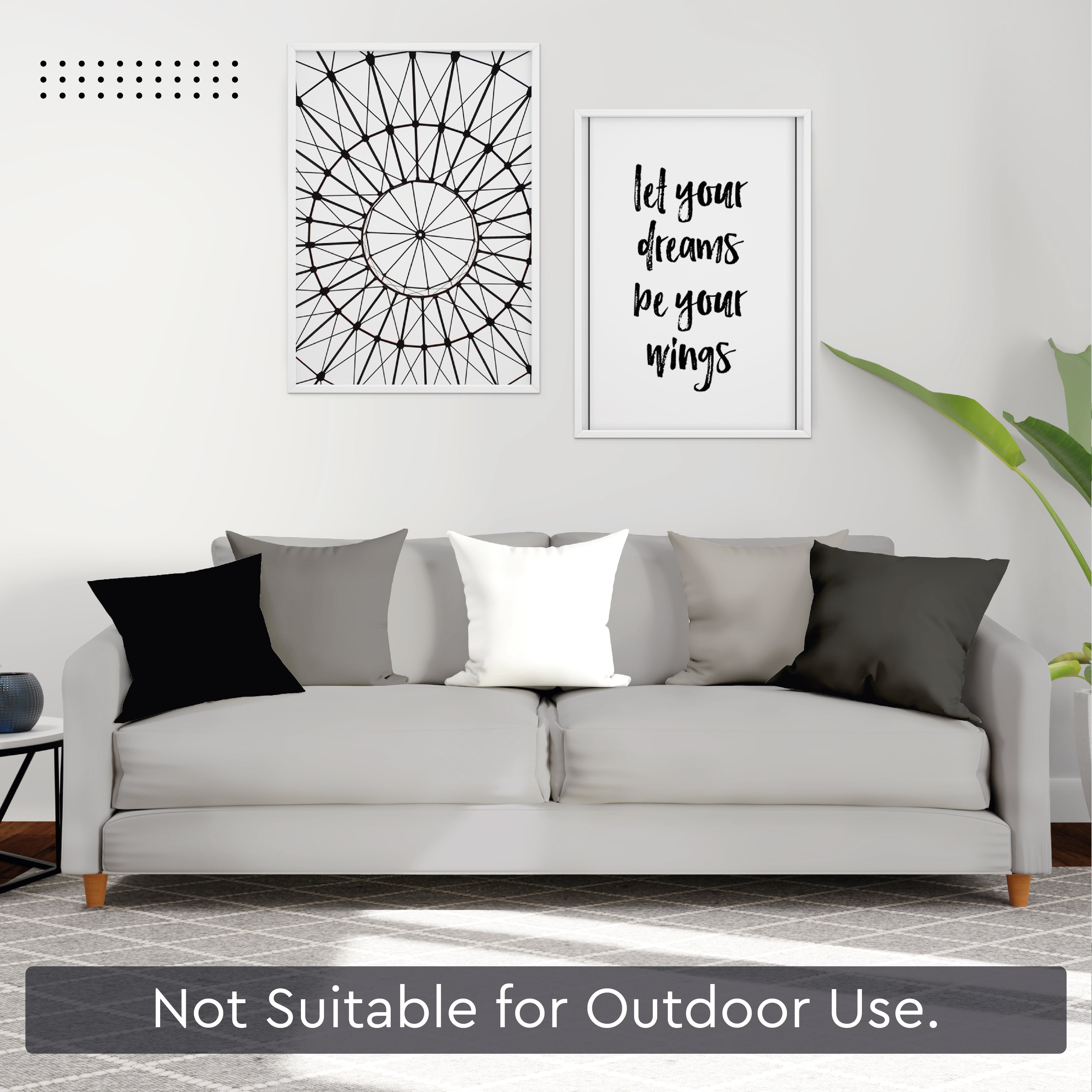 Cotton Canvas Cushion Cover