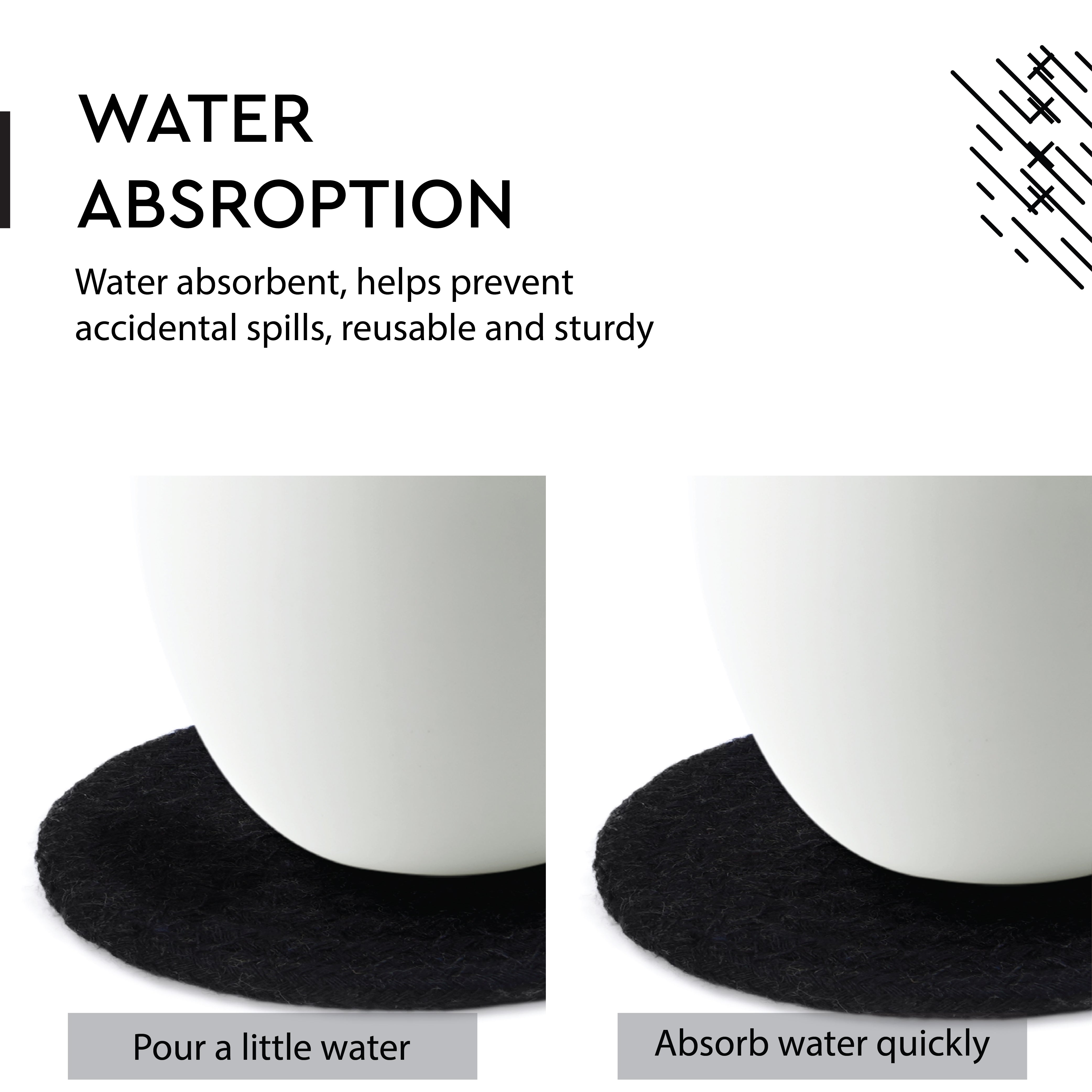 Cotton Black Coaster