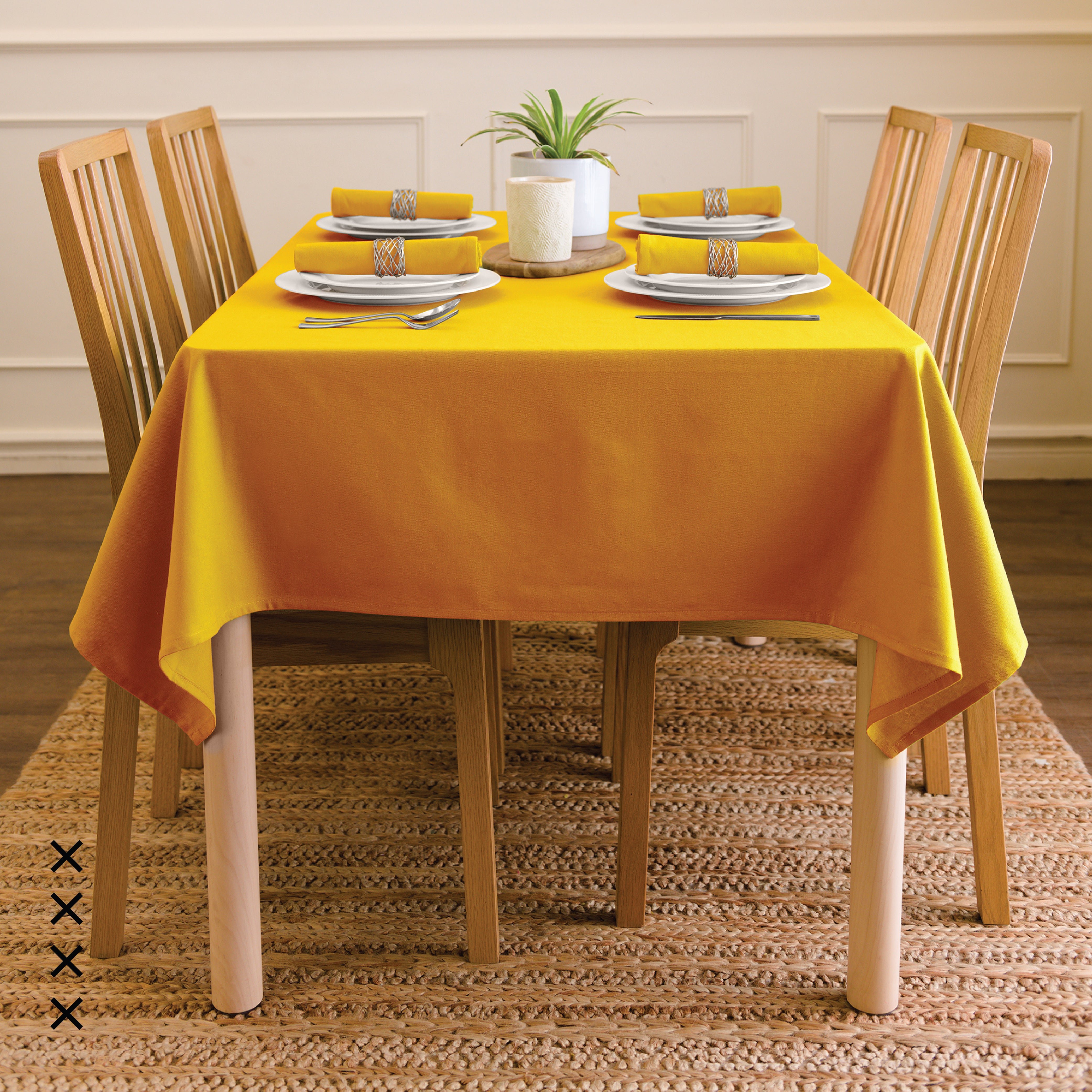 Cotton Mango Table Cloth (Pack of 1)