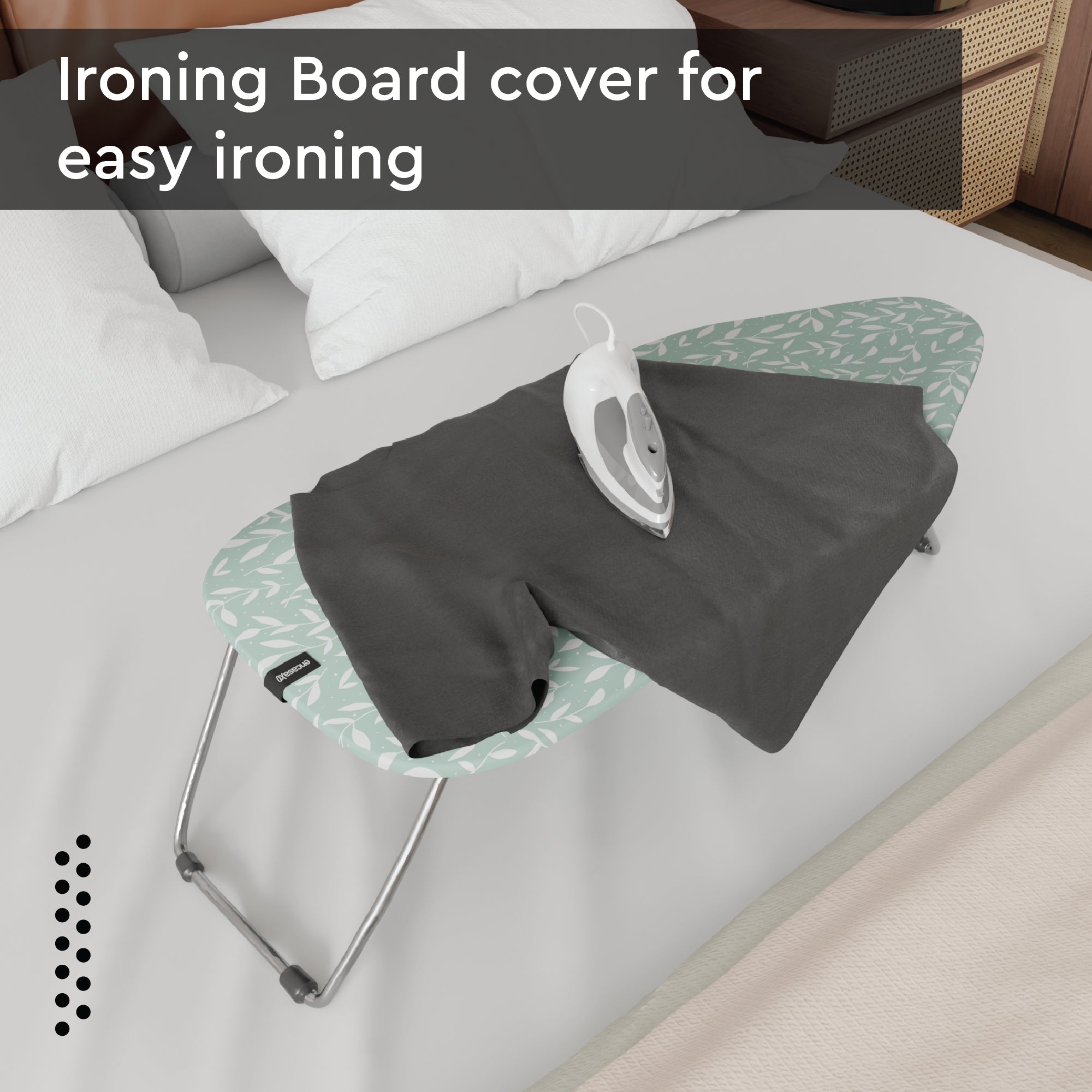 Green Leaflet Ironing Board Cover