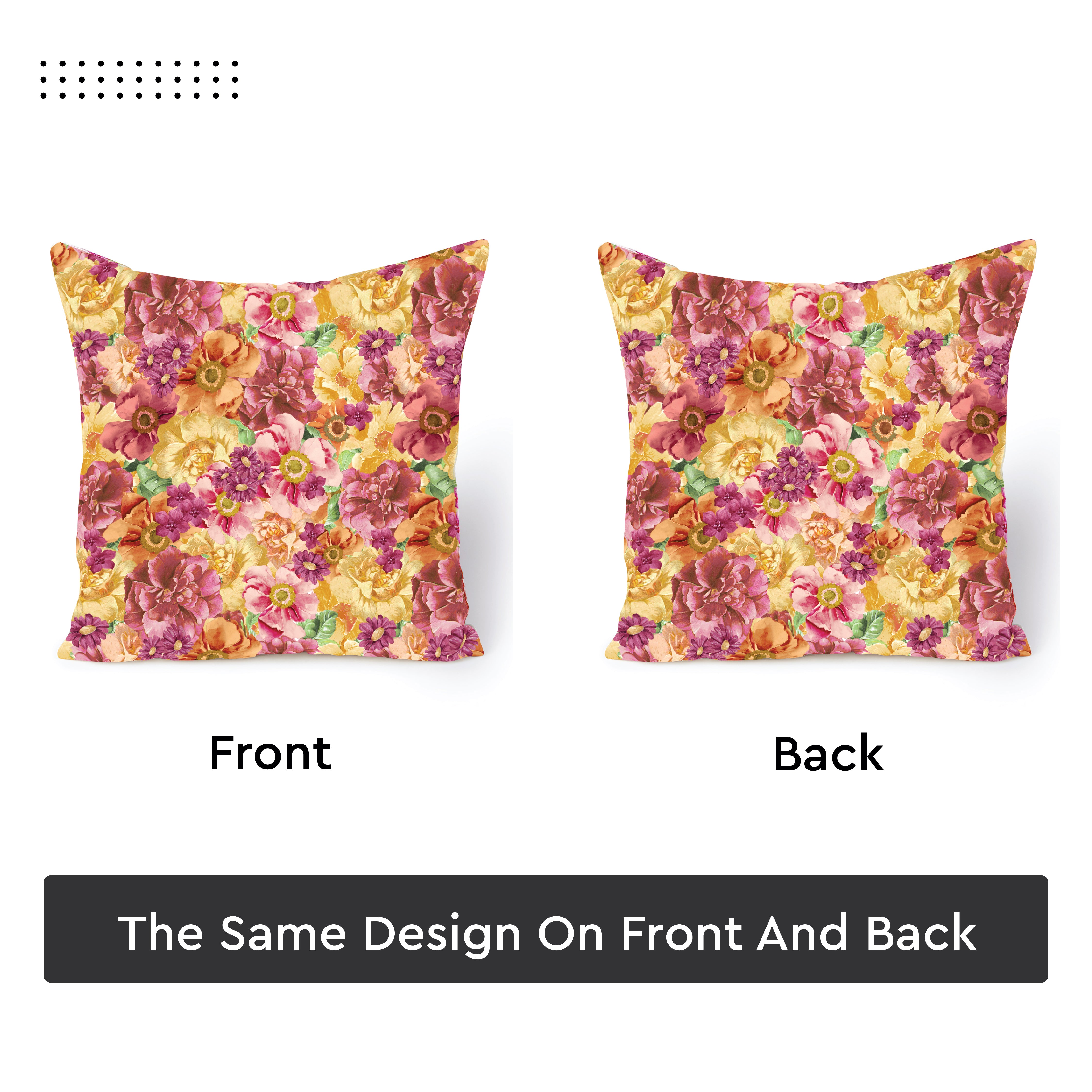 Blackout Polyester F2 Red Cushion Cover (Pack of 2)