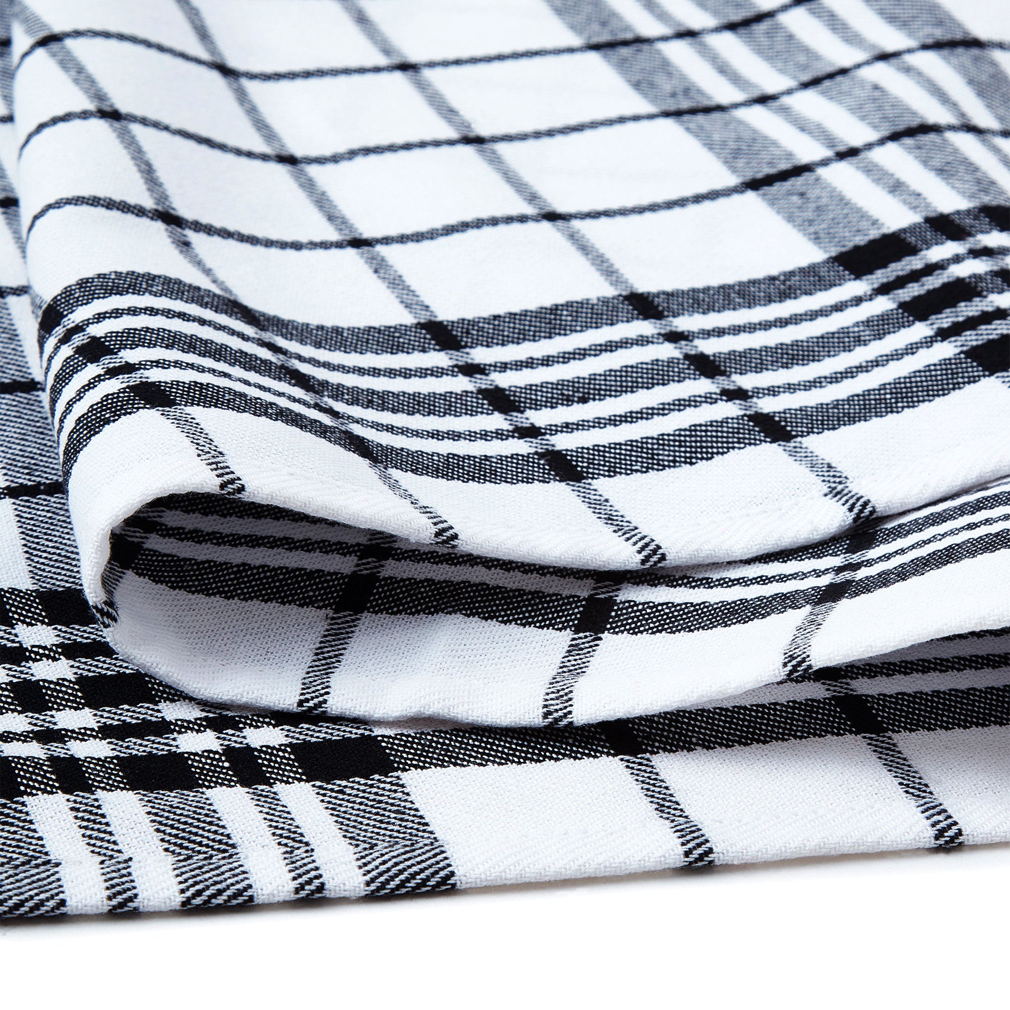Cotton Black Non-terry Kitchen Towel (Pack of 4)