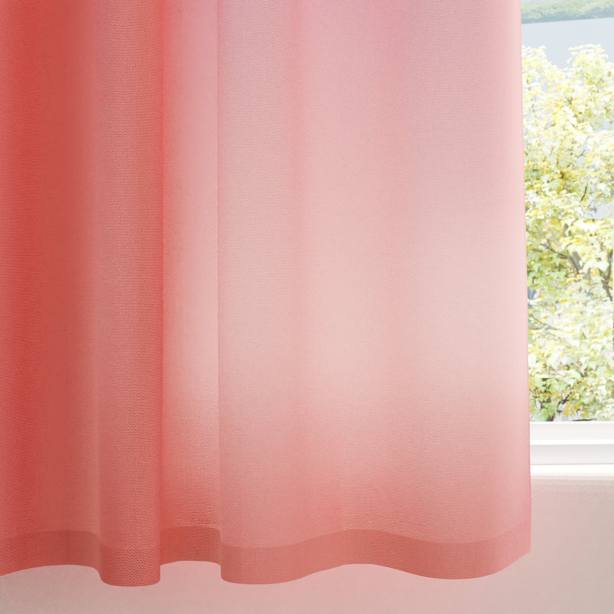 Canvas Coral Curtain (Pack of 1)