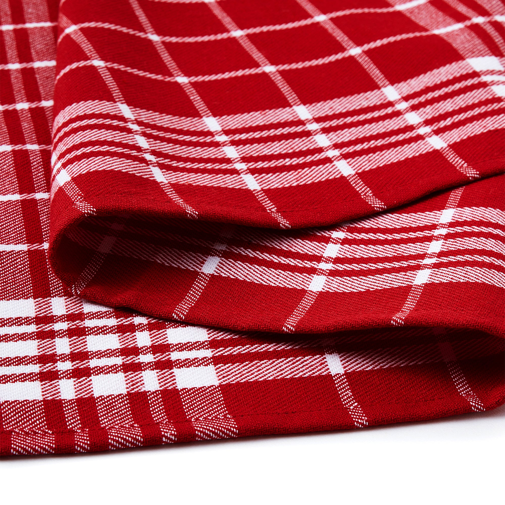 Cotton Red Non-terry Kitchen Towel (Pack of 4)