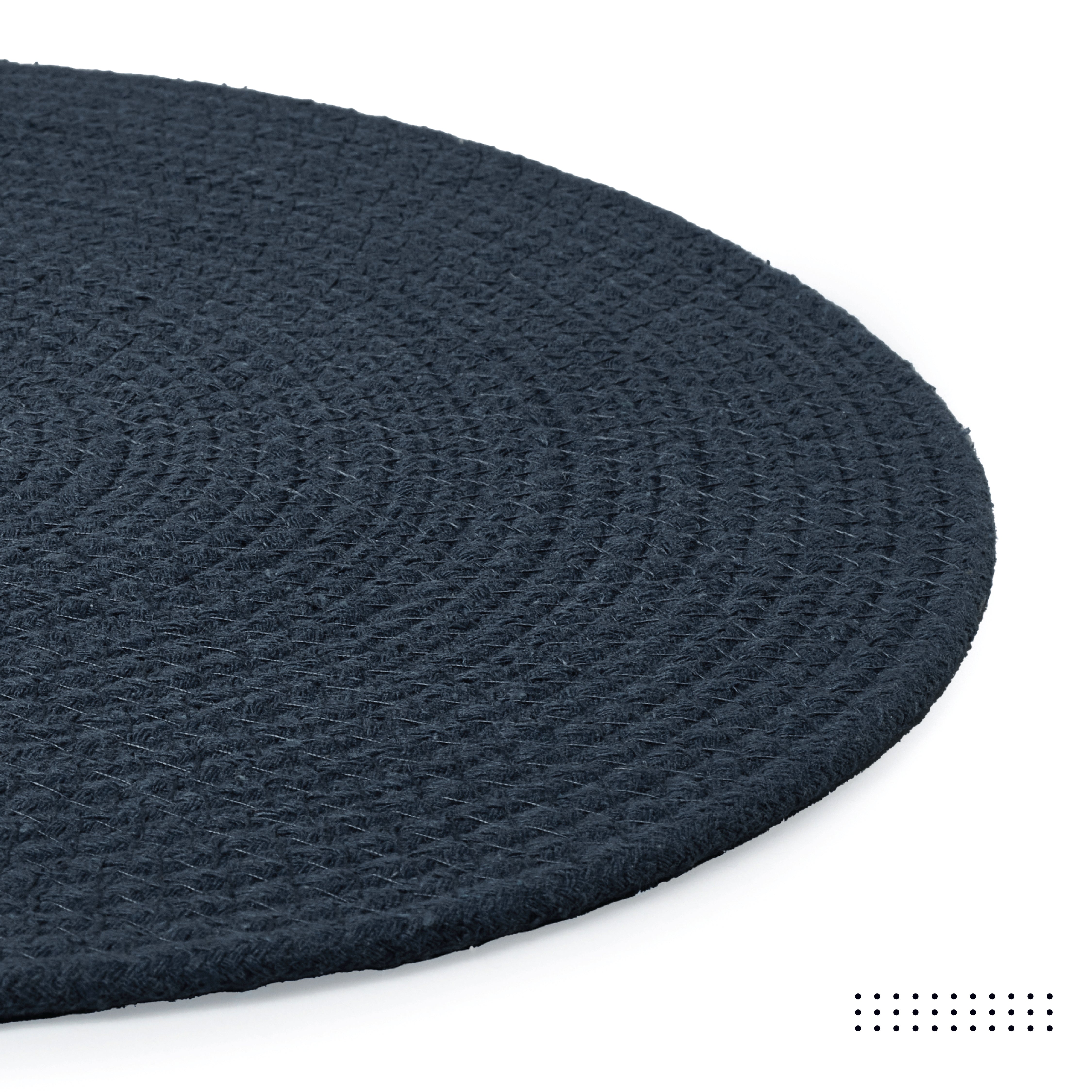 Cotton Dark Blue Placemat (Pack of 6)