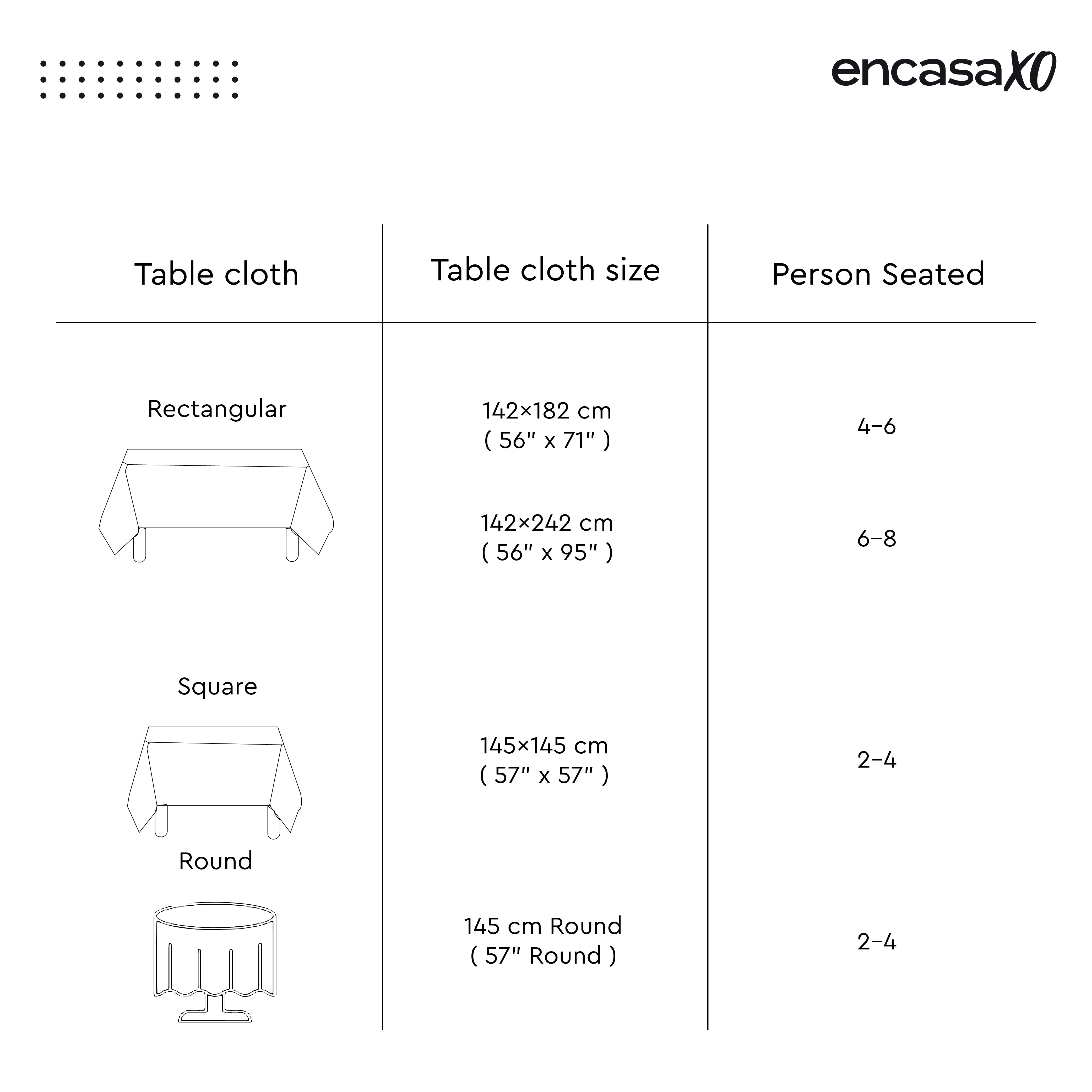 Cotton Aztec Blue Table Cloth (Pack of 1)